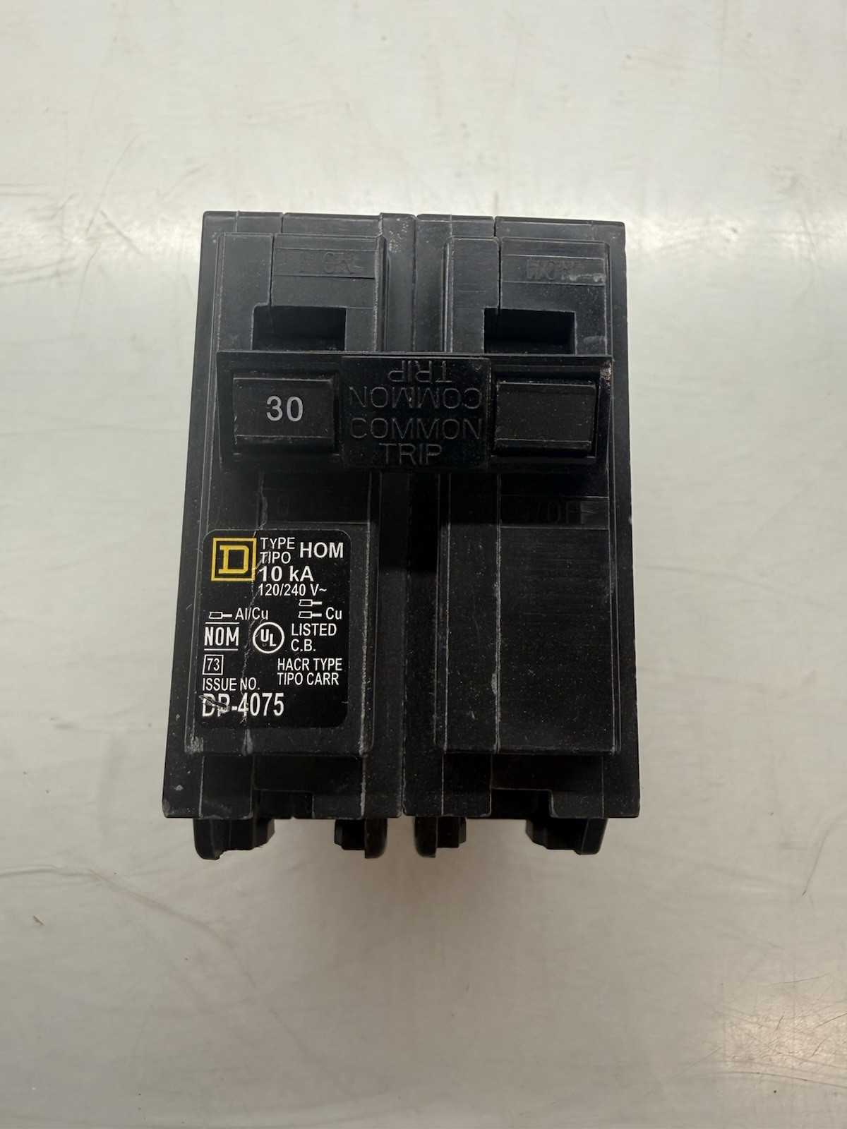 Square D Homeline HOM230CP 30amp 2-pole Circuit Breaker