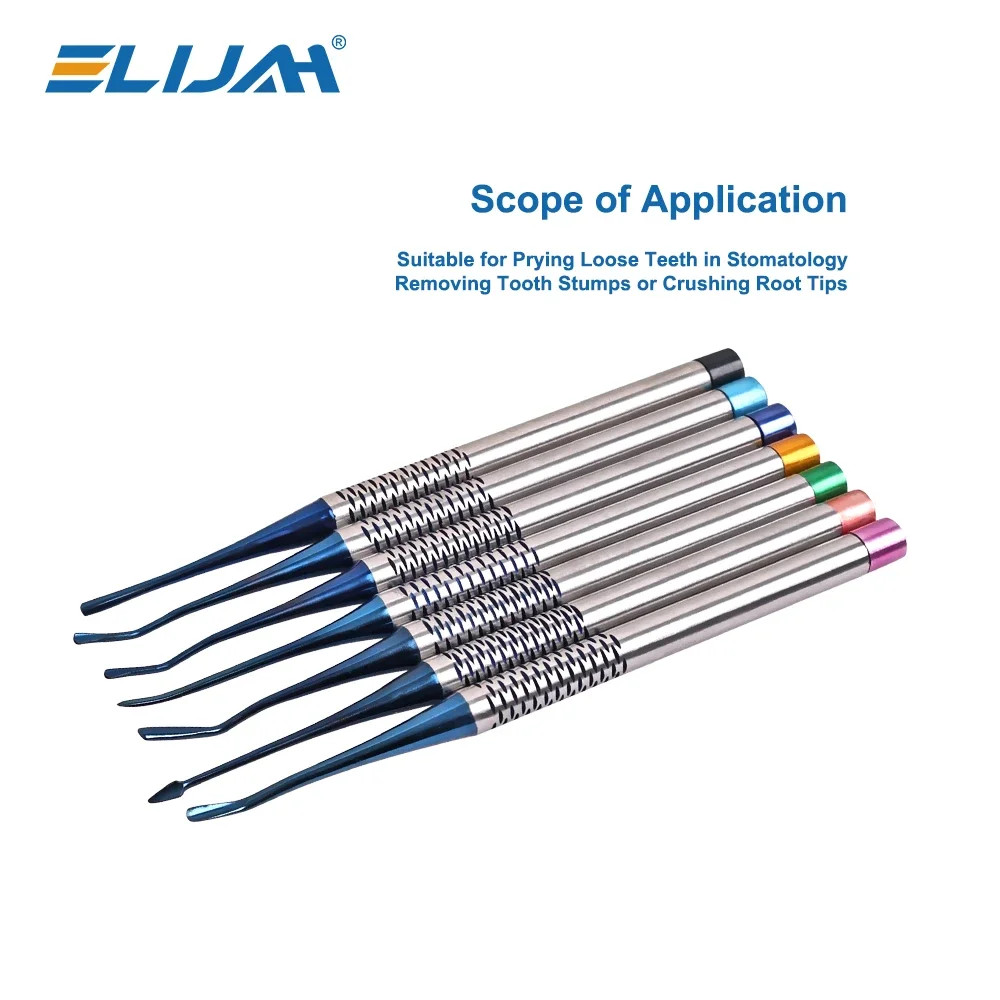 7Blue Root Elevator Luxating PDL Dental Instruments Implant Titan Surgical IN US