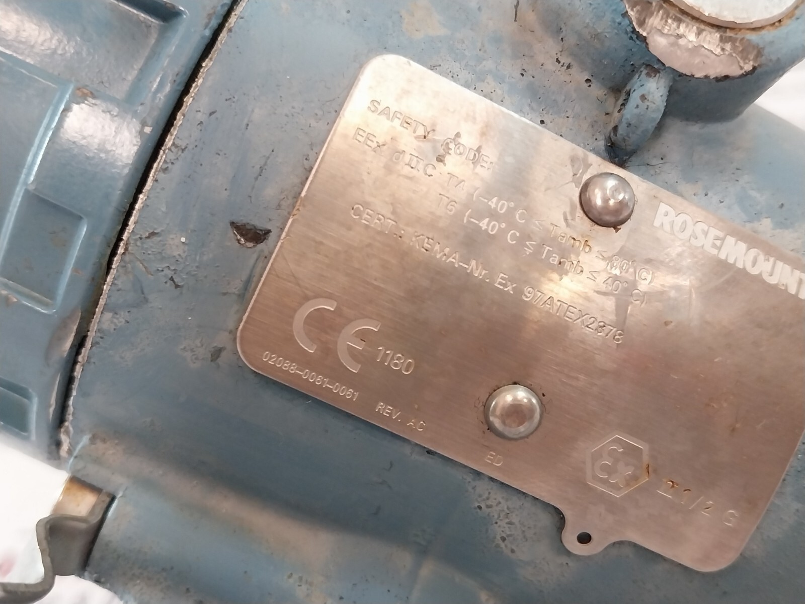 Rosemount 2088 Smart Pressure Transmitter 800Psi/55Bar 03031-0332-0003