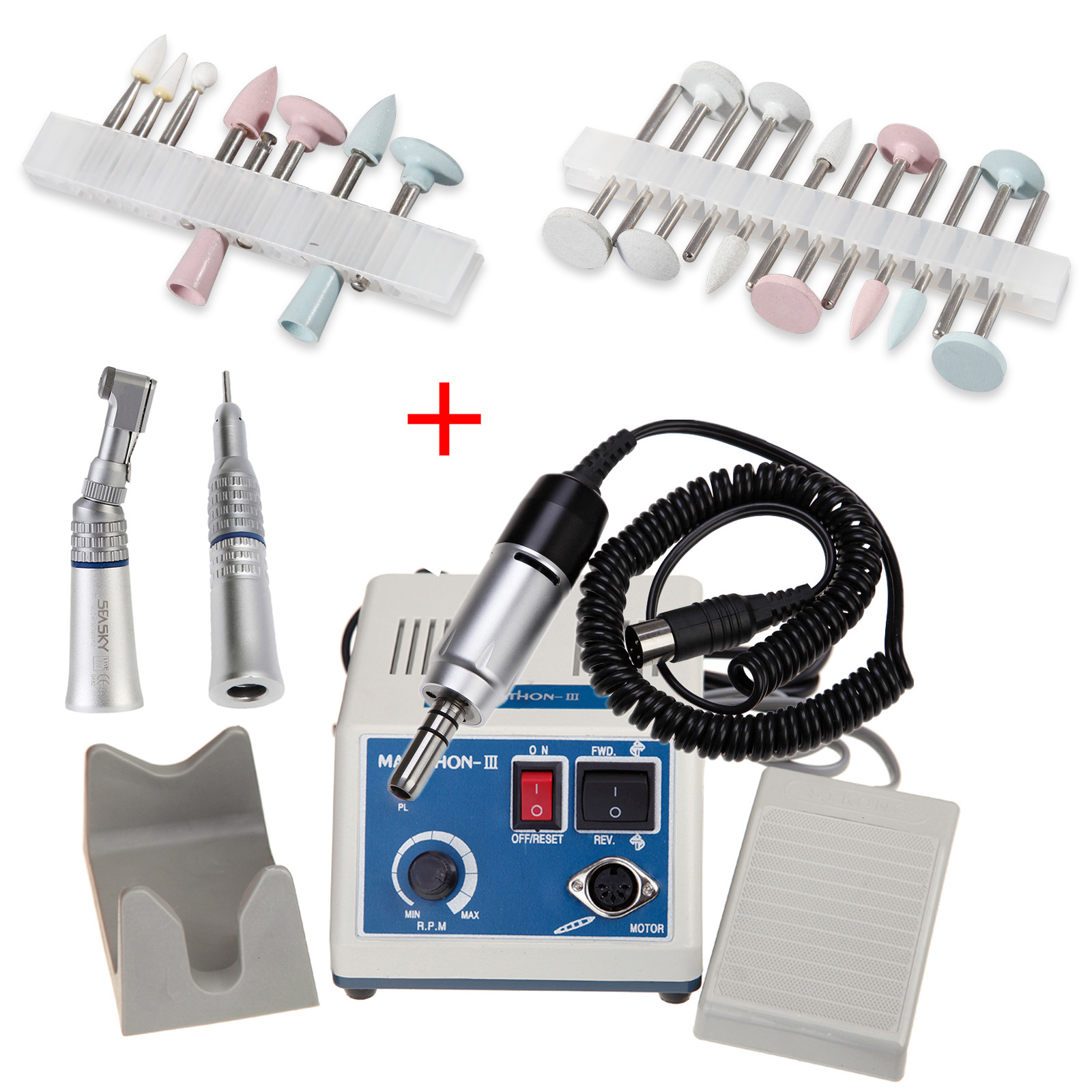 Dental Lab Marathon Electric Micromotor Contra Angle/Straight Handpiece Polisher