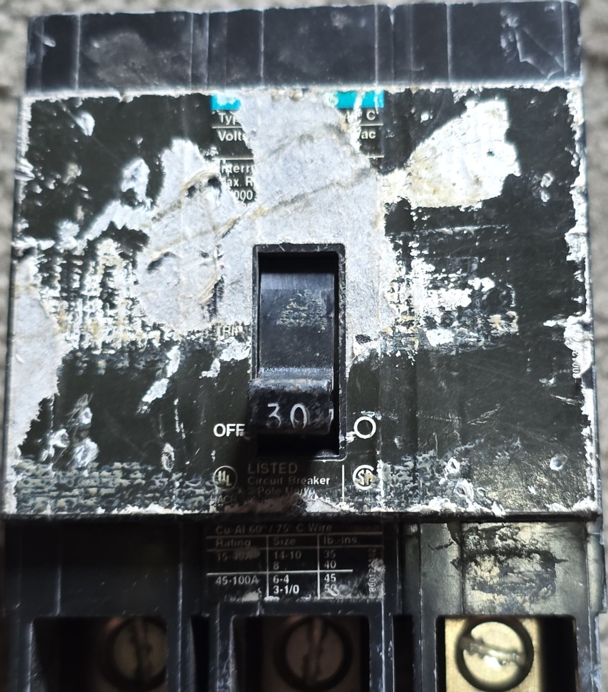 Siemens Bqd330 Bolt On Breaker 480y 277vac