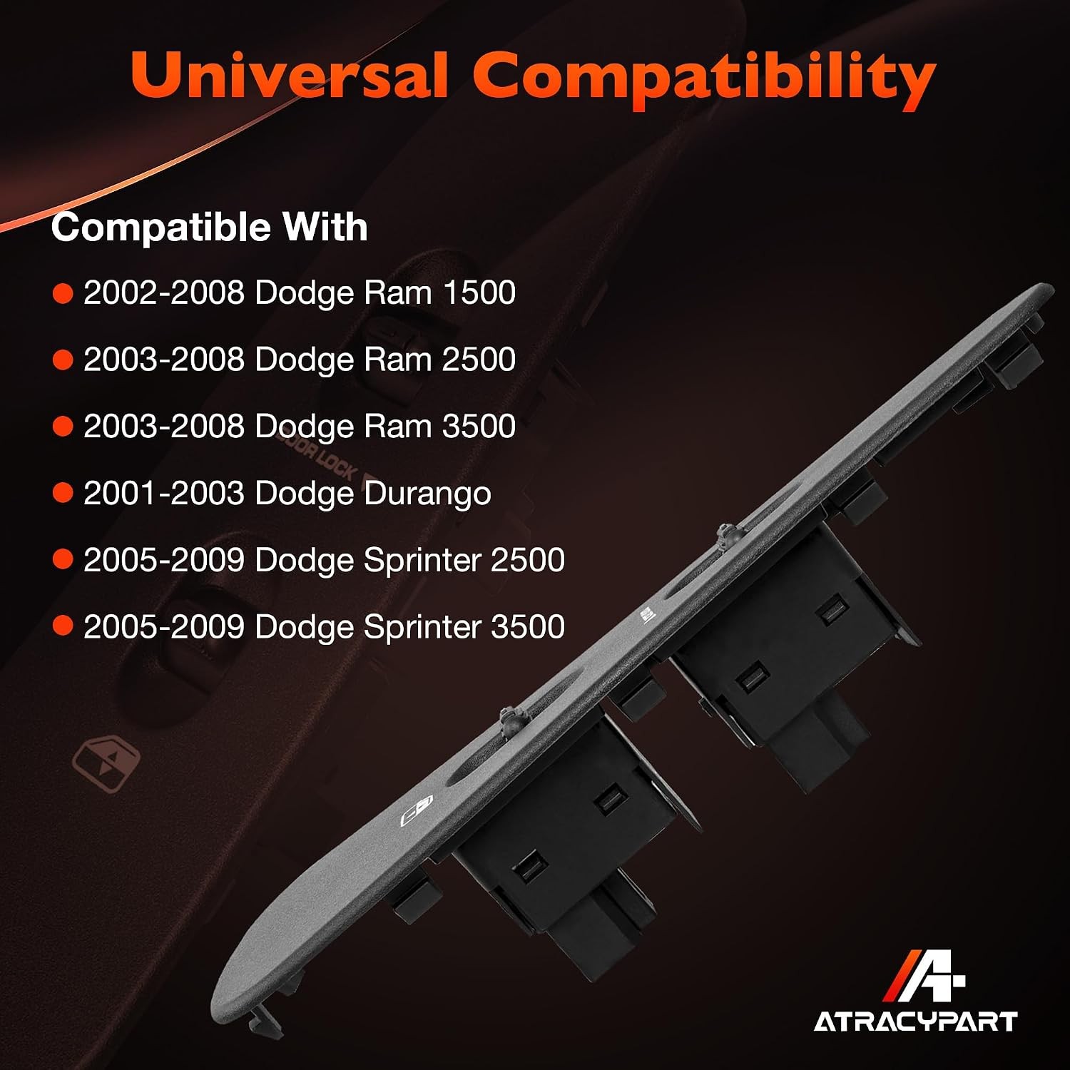 Power Window Switch Passenger Side Front Right Door Lock Glass Control | Compati