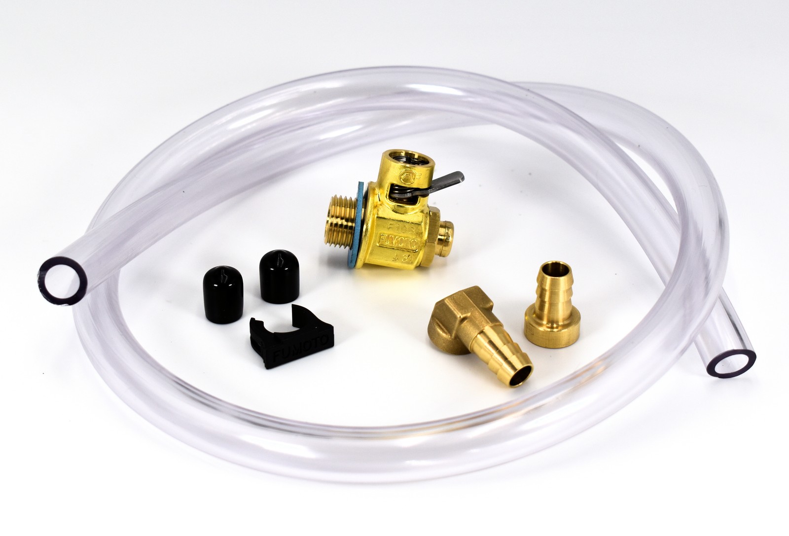 Fumoto F105S Oil Drain Valve with HD Brass 3′ Hose Kit for Fumoto S/SX Nipple