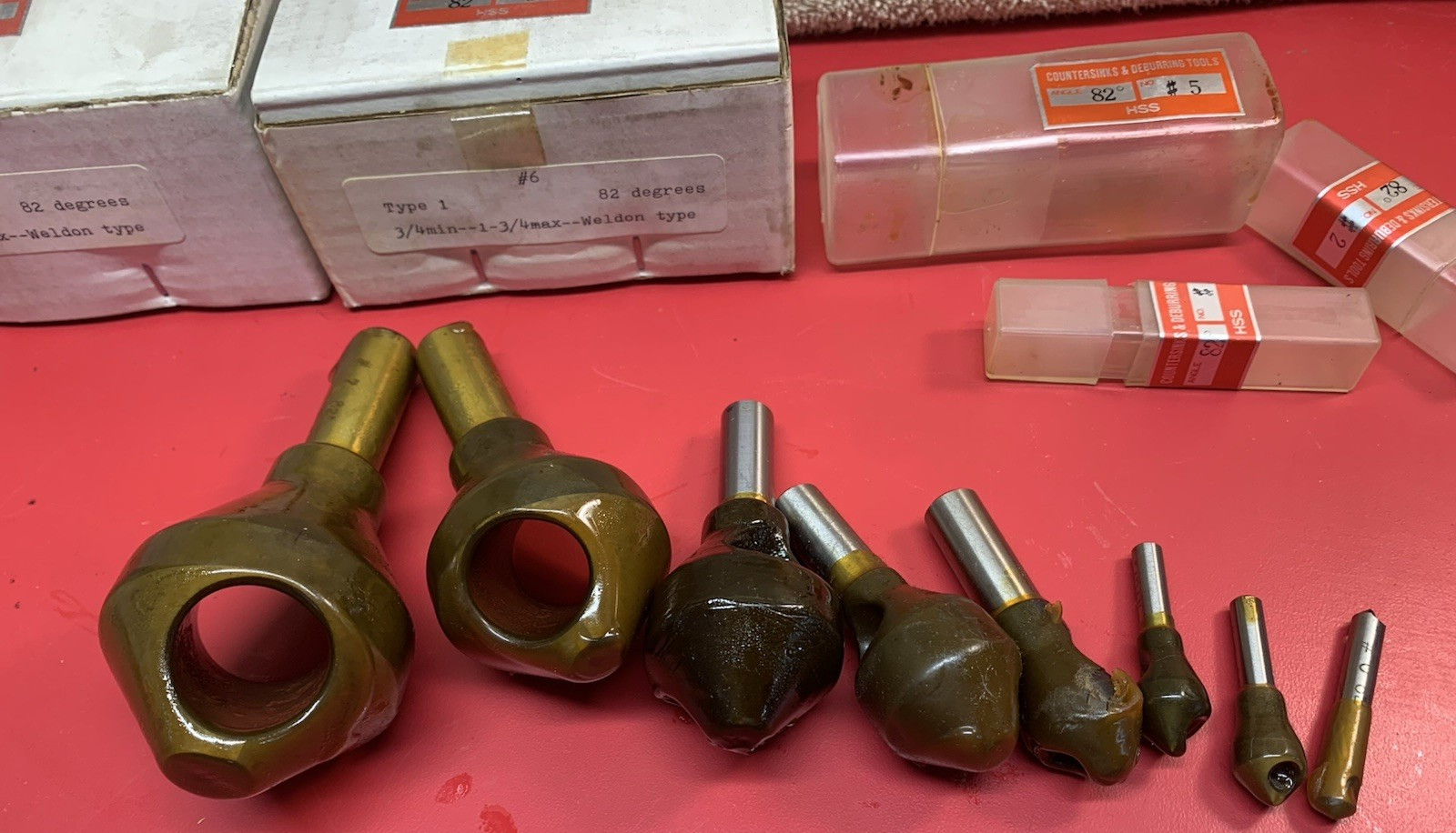 Machinist Tools: #0 To #7 ACCU-CUT-TOOLS Weldon Type Countersinks 82º (NOS)