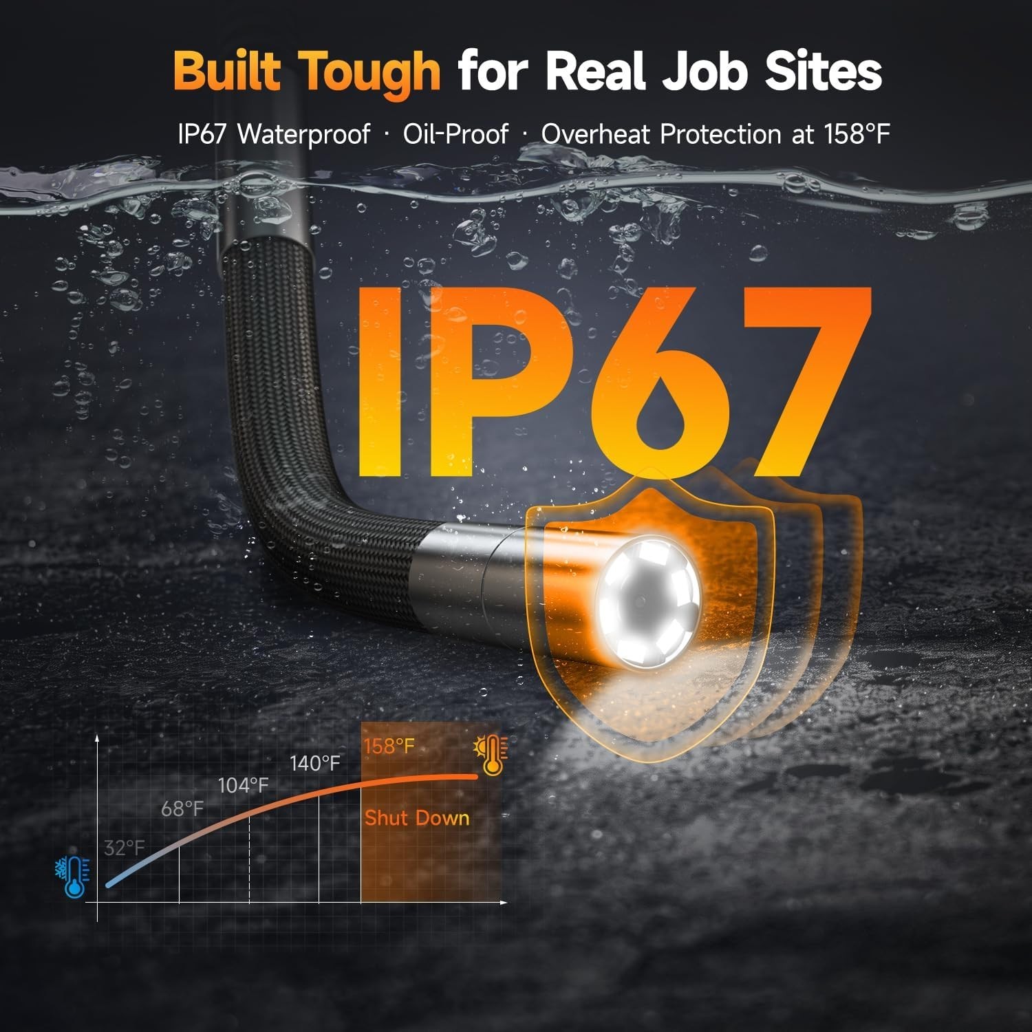 Versatile Y400 Borescope: 220° Articulation, Ultra-Slim Probe & 5-7 Hour Battery