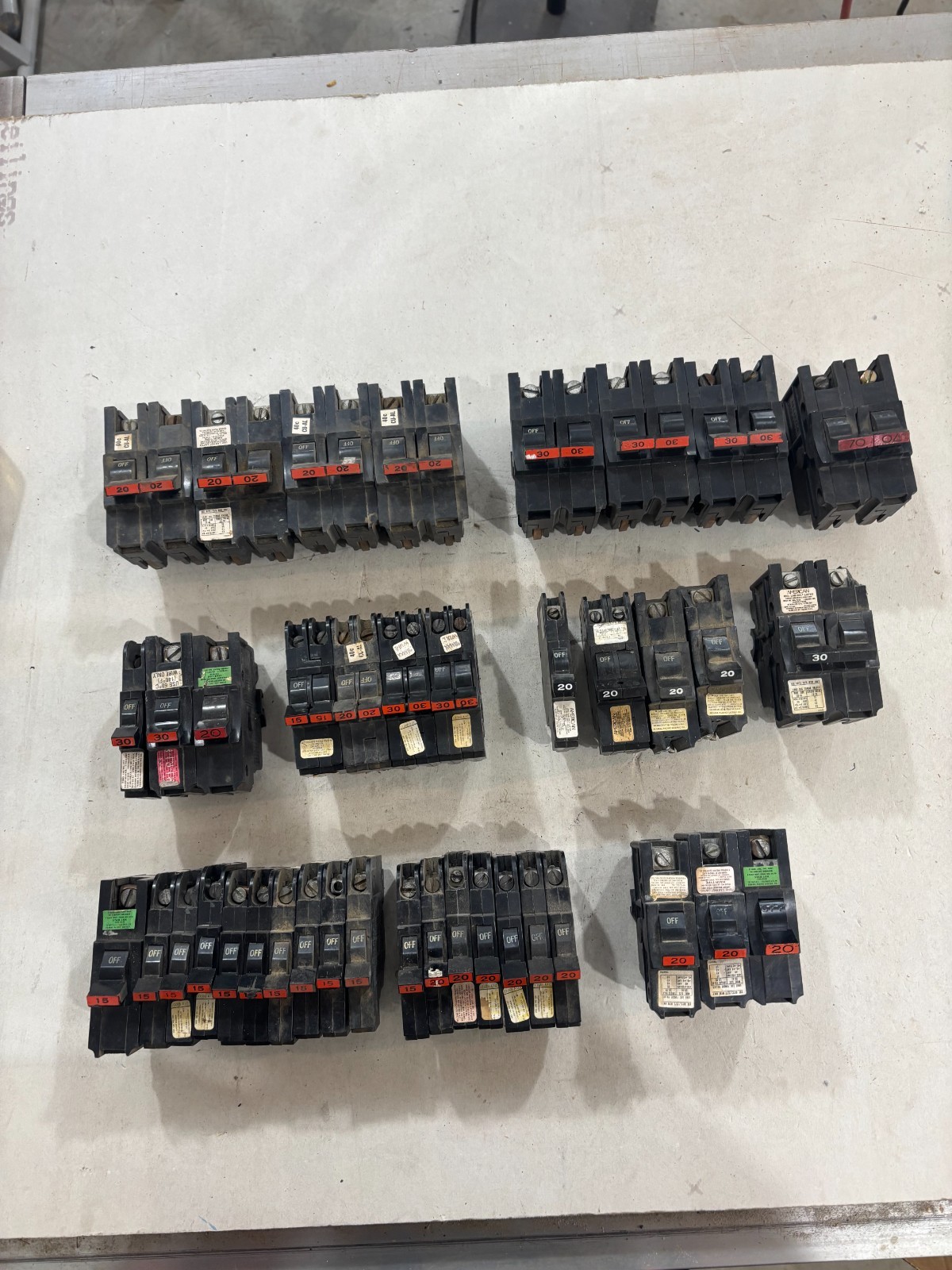 Lot of 40 – Federal Pacific/ American Stab-Lok Breakers