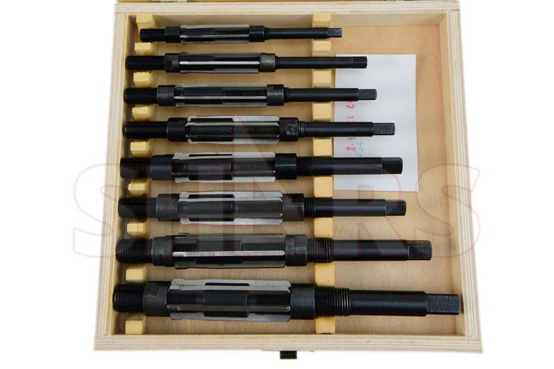Shars 8Pcs A to H 15/32 -1-1/16” HSS 6542 Adjustable Hand Reamers $85 OFF #}