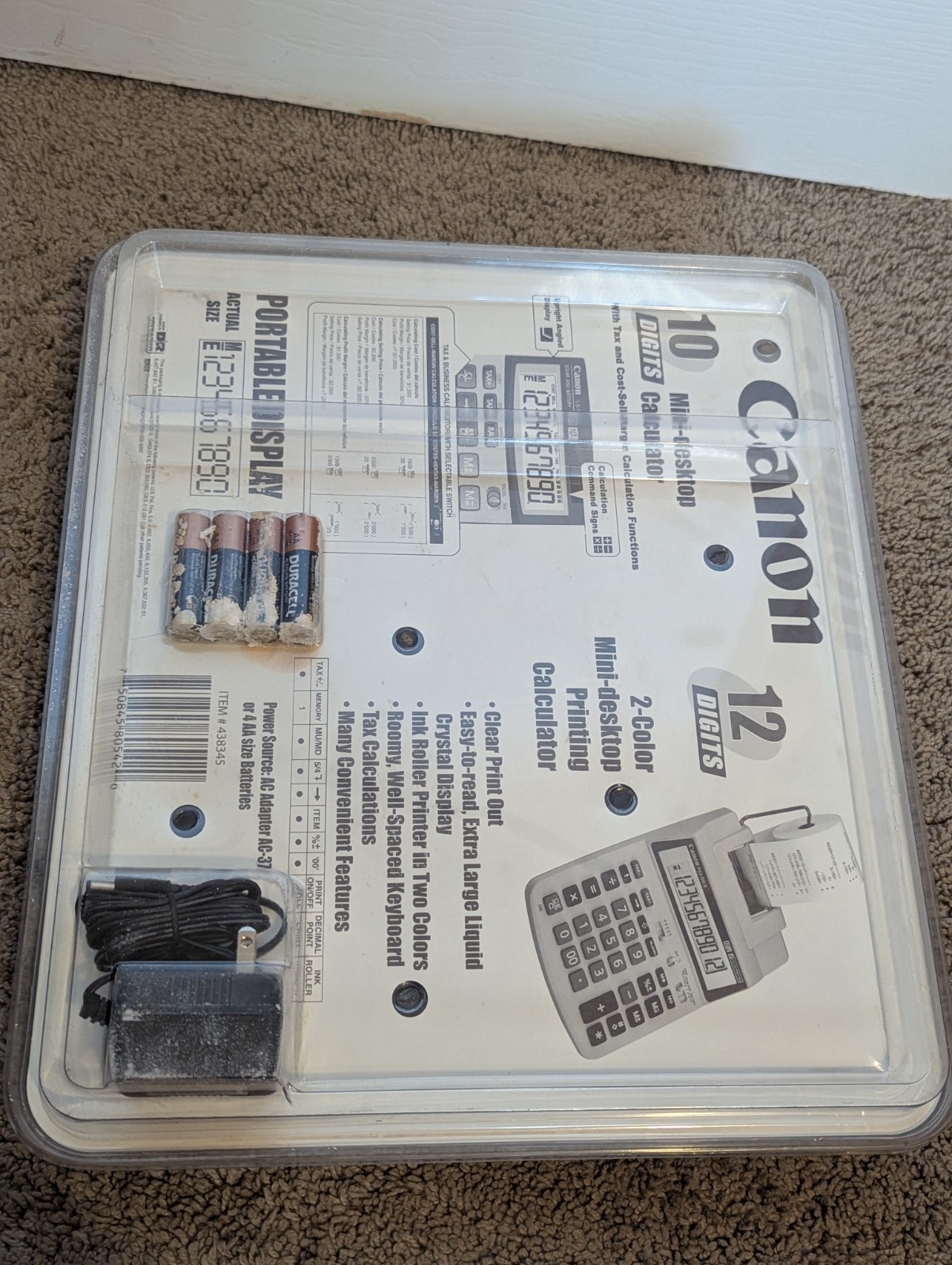 Canon LS-100TS and P26-DHII Business Pack 2-Color Printing Calculator NEW SEALED