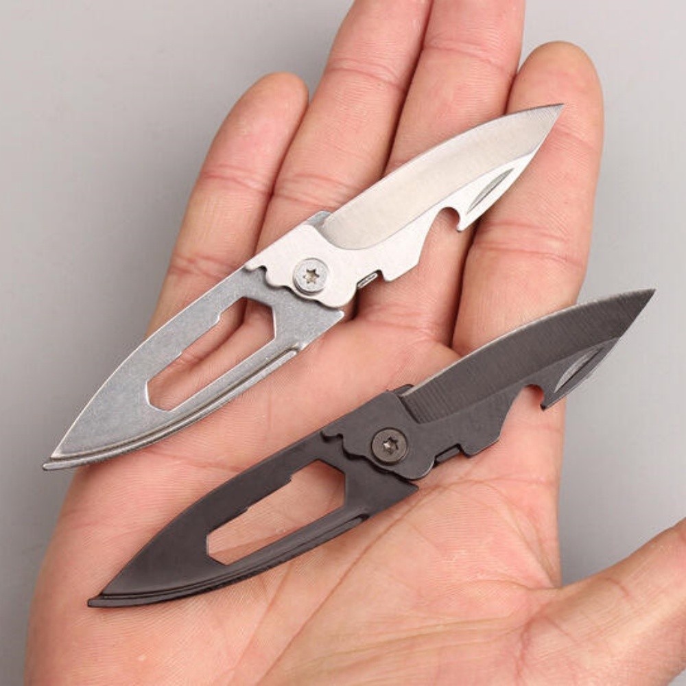 Mini Multifunctional Assisted Opening Pocket Knife/Bottle opener Keychain Knife