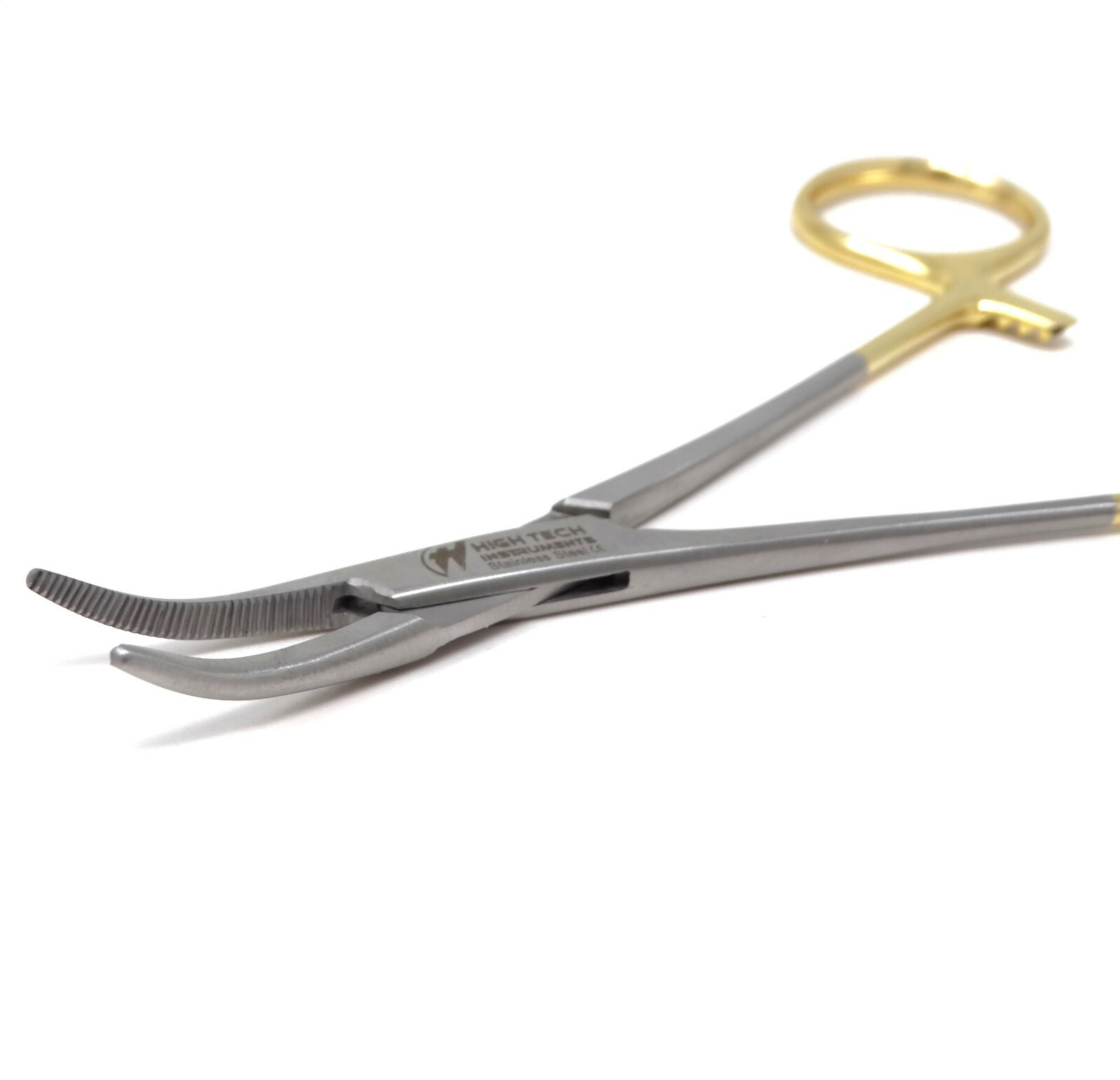 Surgical Mosquito Forceps 5″ Hemostat Curved Dental Instruments Gold Handle