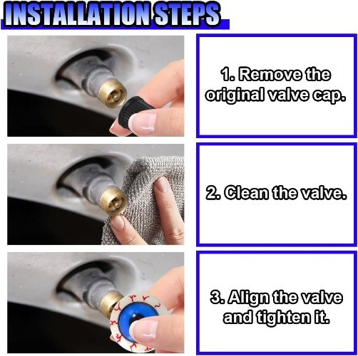 4PCS Eyeball Style Tire Valve Stem Caps, Universal Dustproof Air Le Color: Eye