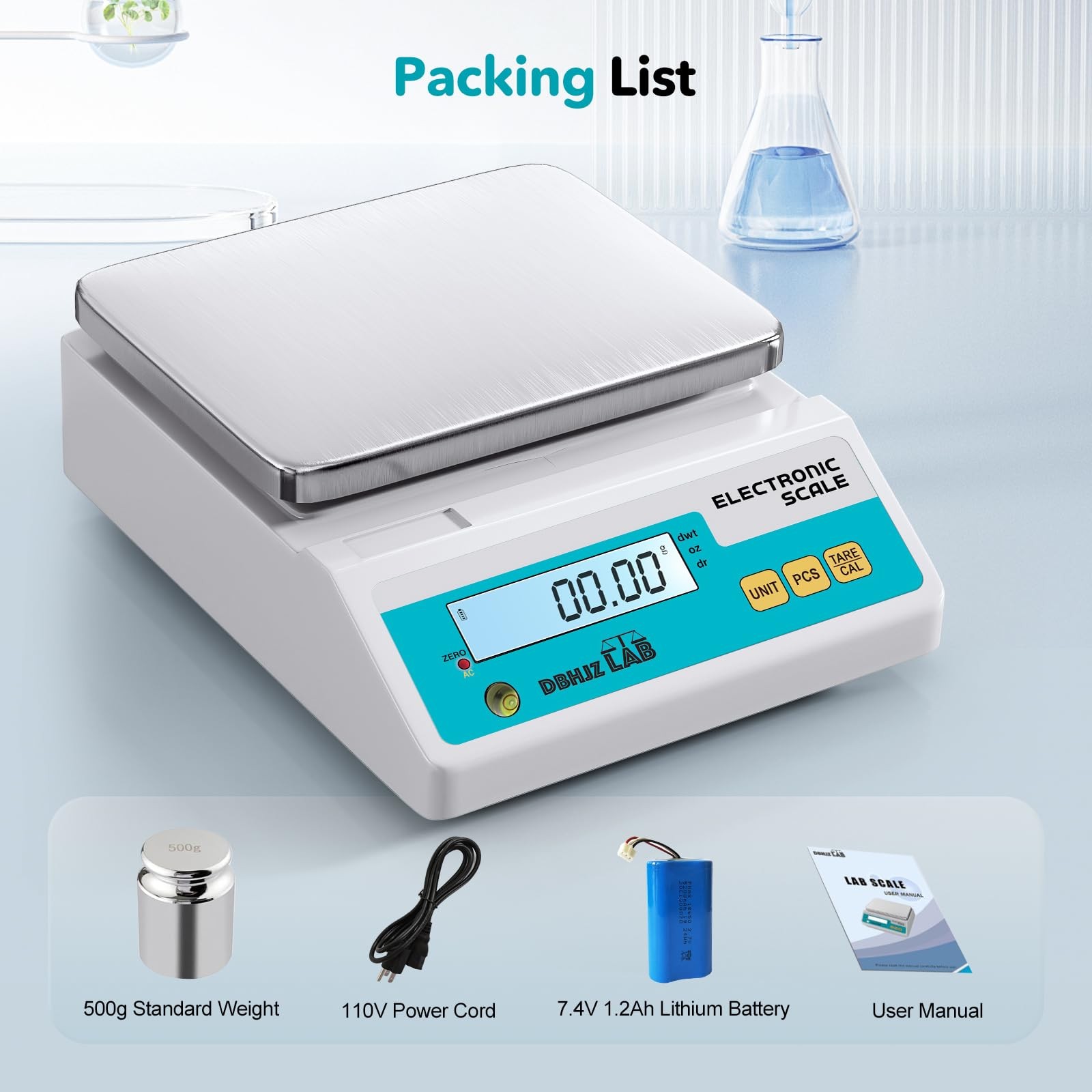 Lab Scale 3000g x 0.01g High Precision Electronic Analytical Balance g/lb/oz/…
