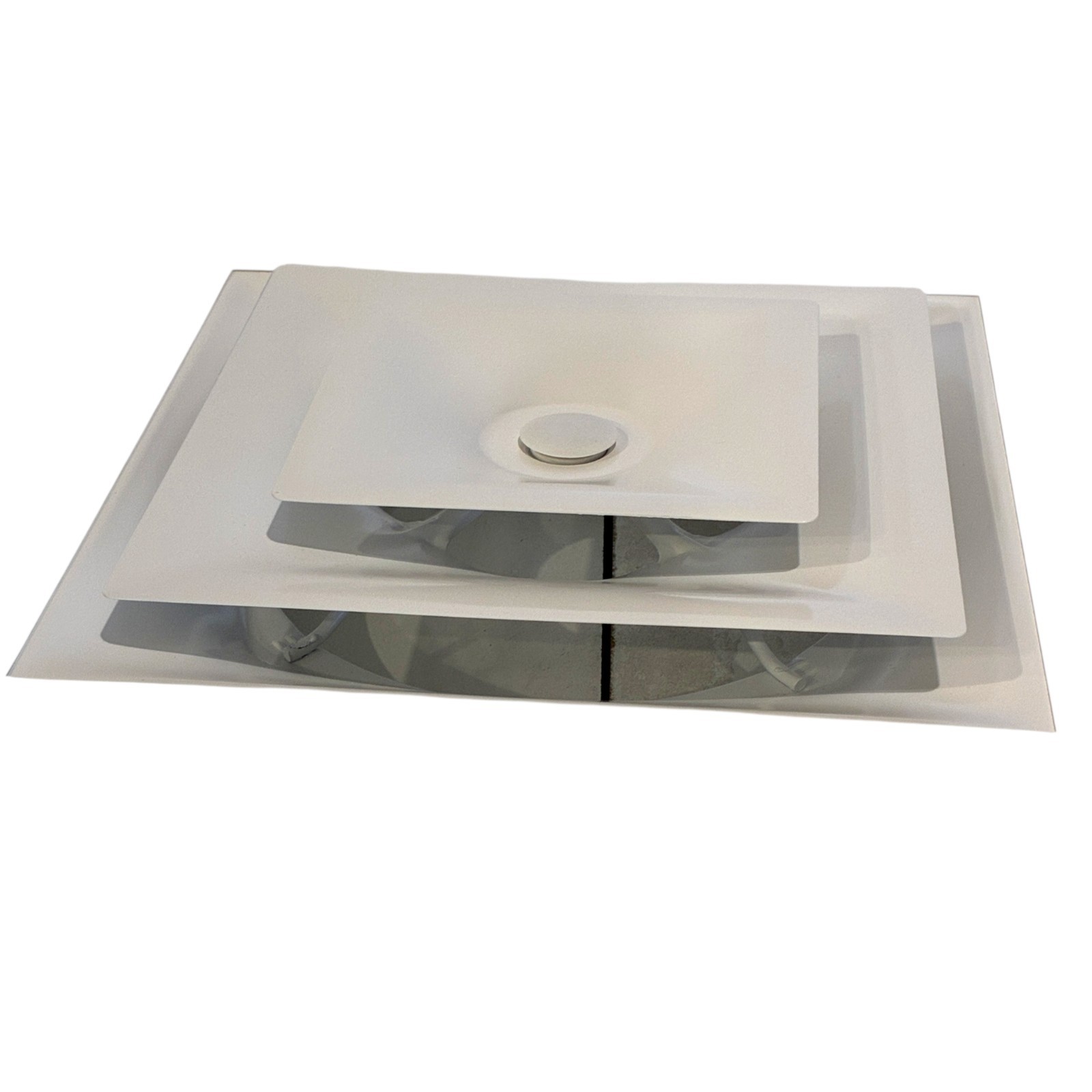 Titus TMS Square Plaque Ceiling Diffuser 24×24 Face 8″ Round Neck White NEW