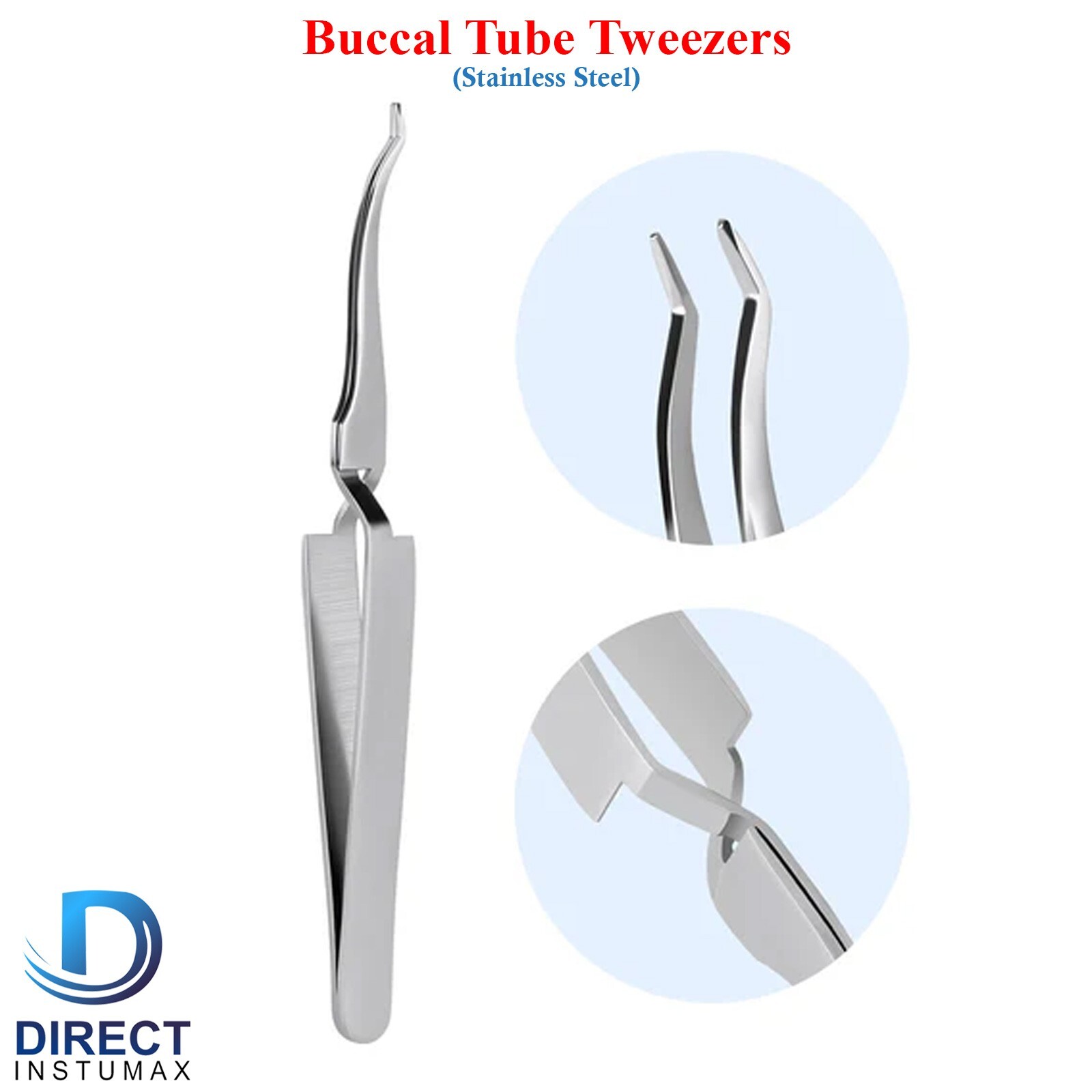 10Pcs Set Dental Orthodontic Brackets Holder Buccal Tube Tweezers Bonding Placer
