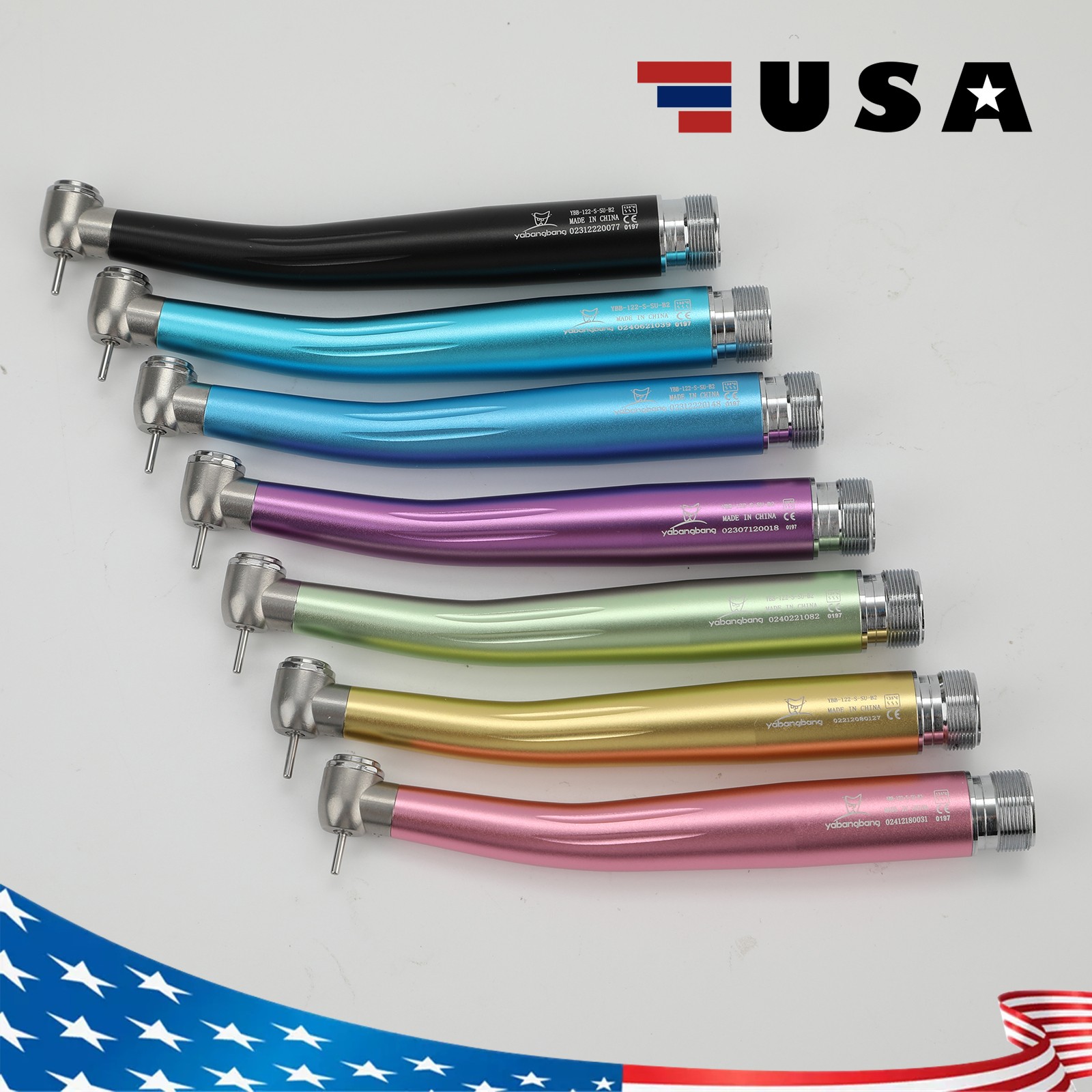 High Speed Handpiece 2Holes Turbine Standard Head 7Colors Dental For NSK