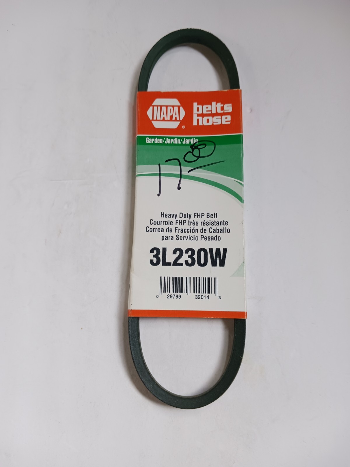 3L230W NAPA Gates Heavy Duty FHP Belt 3/8″ x 23″ GARDEN