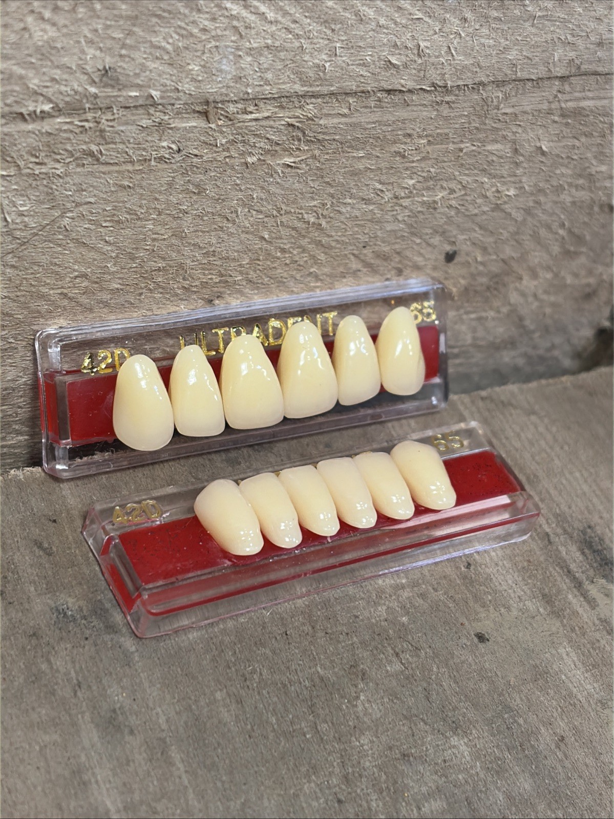 Ultradent Synthetic Polymer False Teeth 2 Sets of 12 – 24 Total Size 42D 54D 65