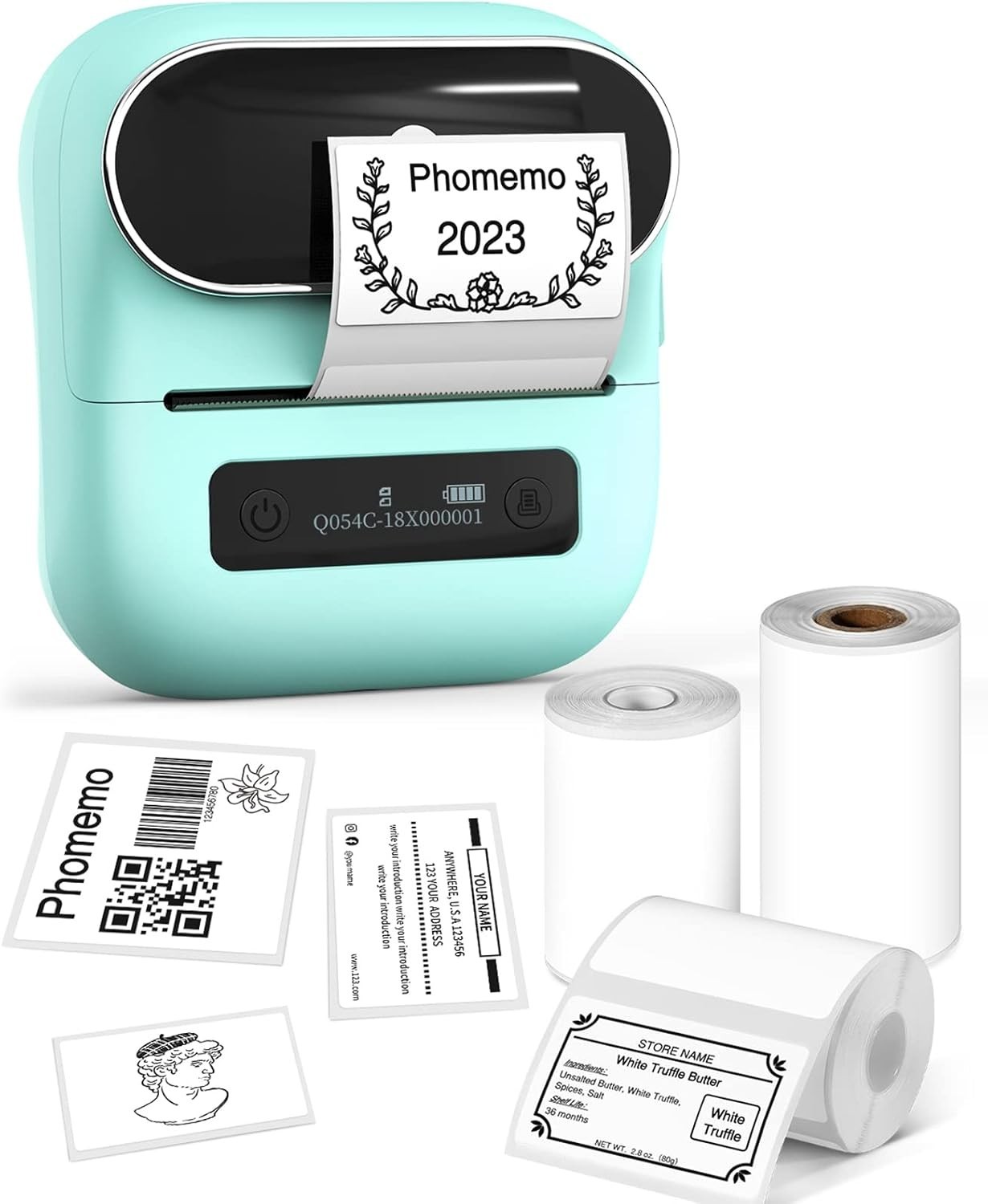 Phomemo Label Maker,M220 Label Printer,3 Inch Bluetooth Thermal Label Maker Mach