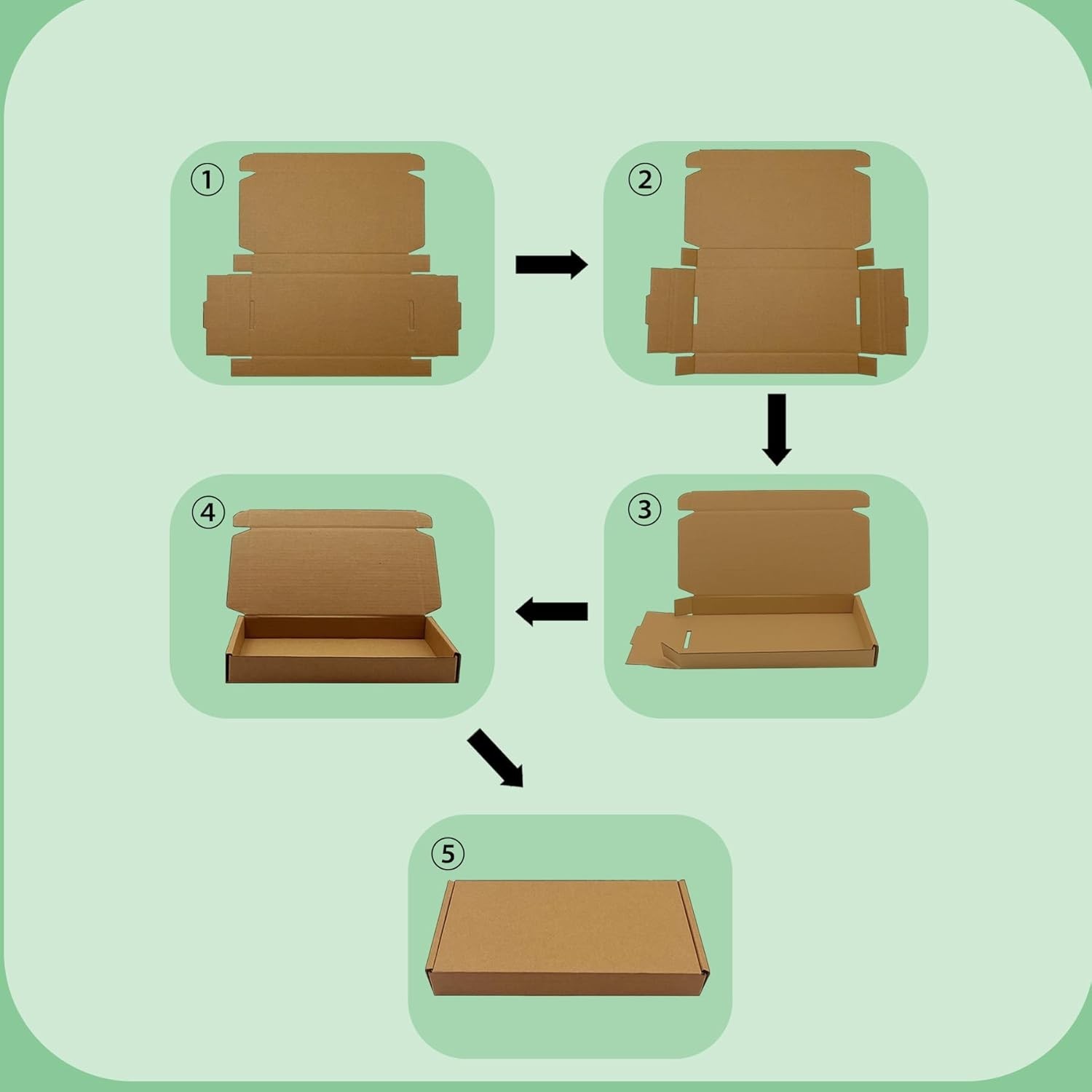 6x6x2 Inches Shipping Boxes Brown Corrugated Cardboard Boxes