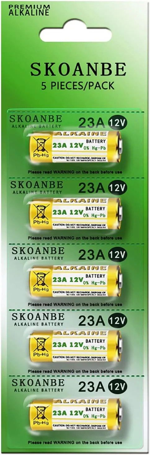 SKOANBE 10PCS Alkaline 23A L1028F LR23A A23S 23 Amp 12 Volt Battery