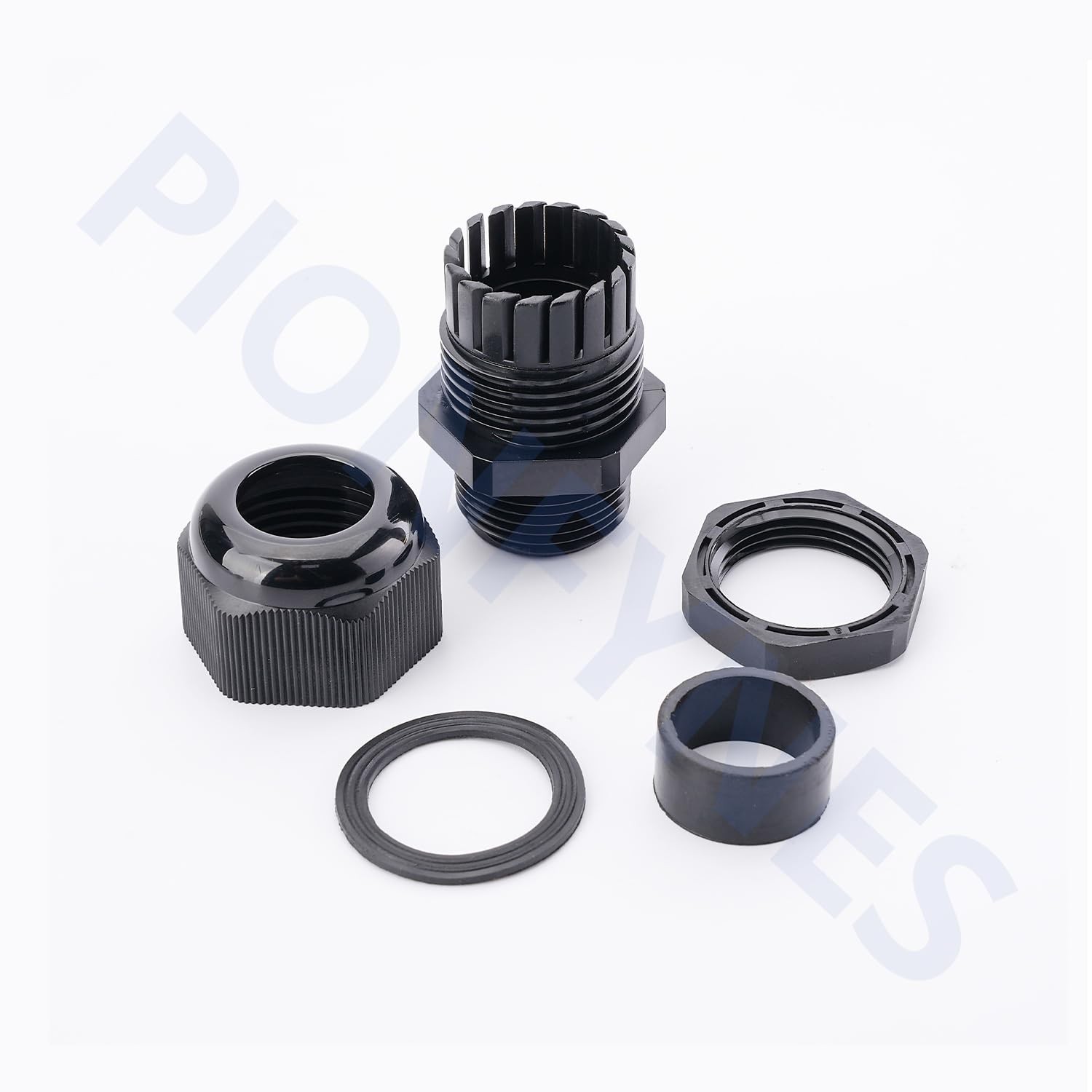 Cable Gland 100 PCS PG7 Waterproof Adjustable 3-6.5mm Nylon Joints
