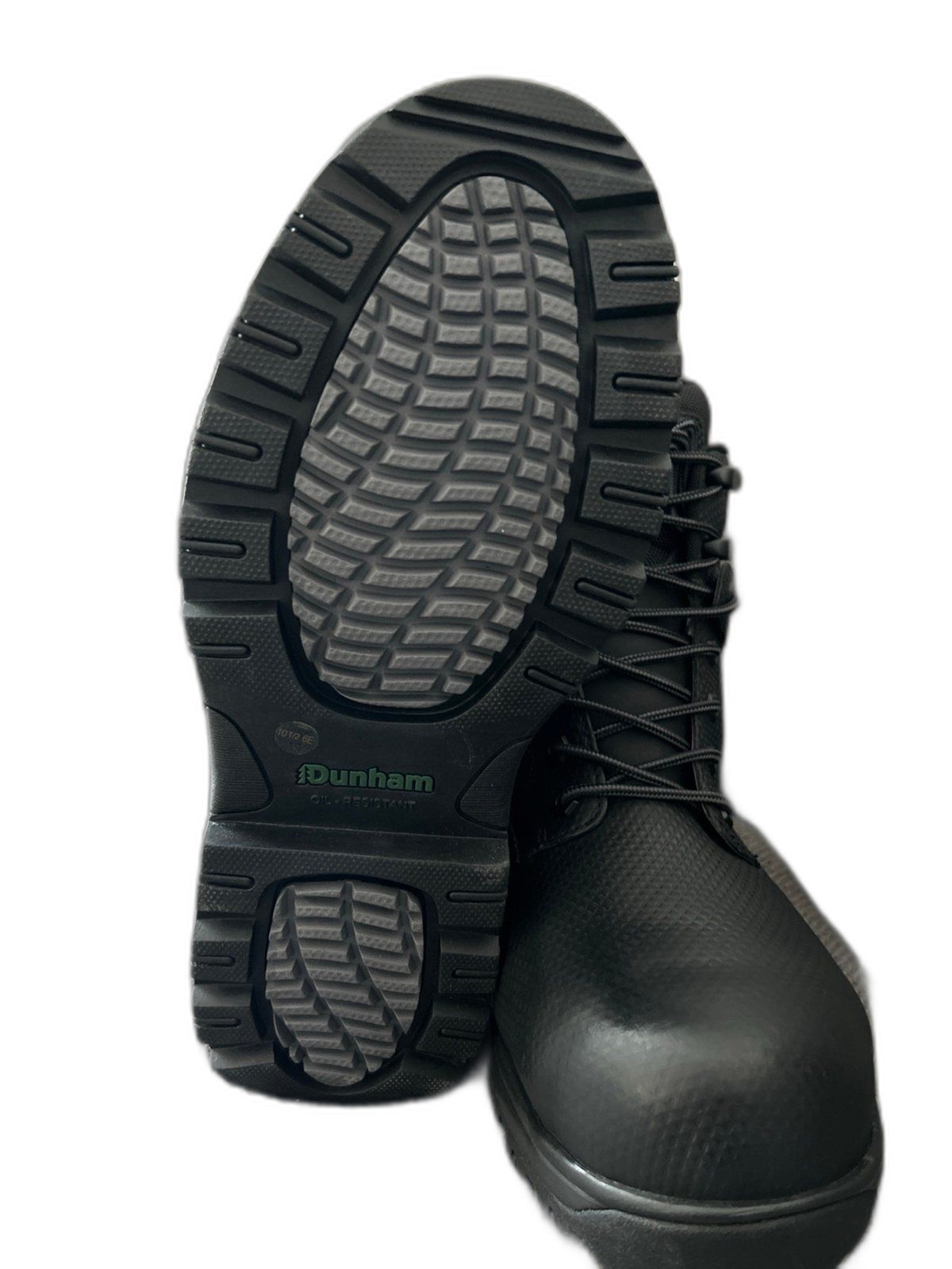 Dunham 8000 Works 6″ Safety Boot (Men) – Black Textured Leather Size 10.5 6E