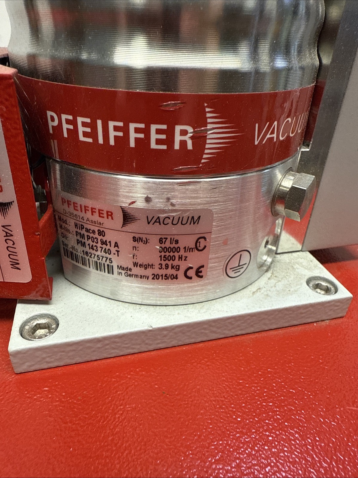 Pfeiffer HiCube 80 Eco Turbo Pump Vacuum