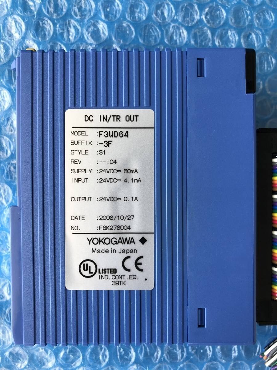 1PC Yokogawa F3WD64-3F PLC Module tested