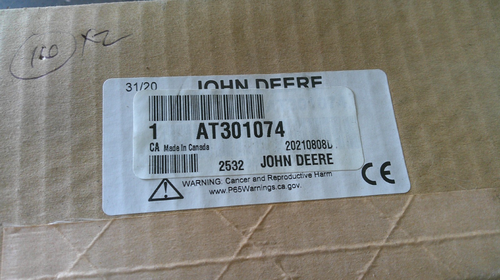 OEM John Deere Buzzer Backup Alarm AT301074 120 135C 160C 130G Hitachi EX230LC