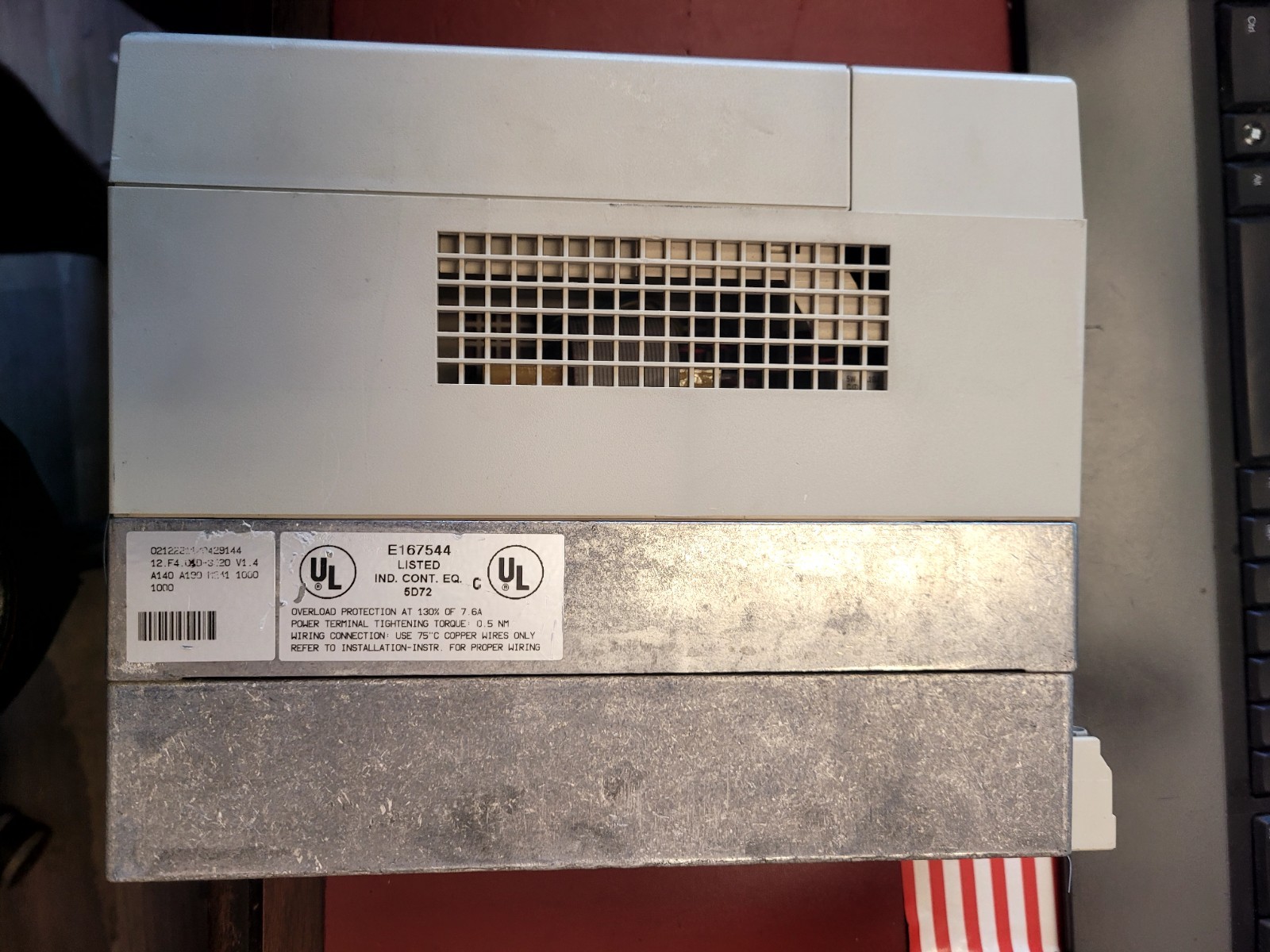 KEB 12.F4.S1D-3420 COMBIVERT DRIVE 12F4S1D3420 12.F4.S1D-3420 USED ( S1-214)