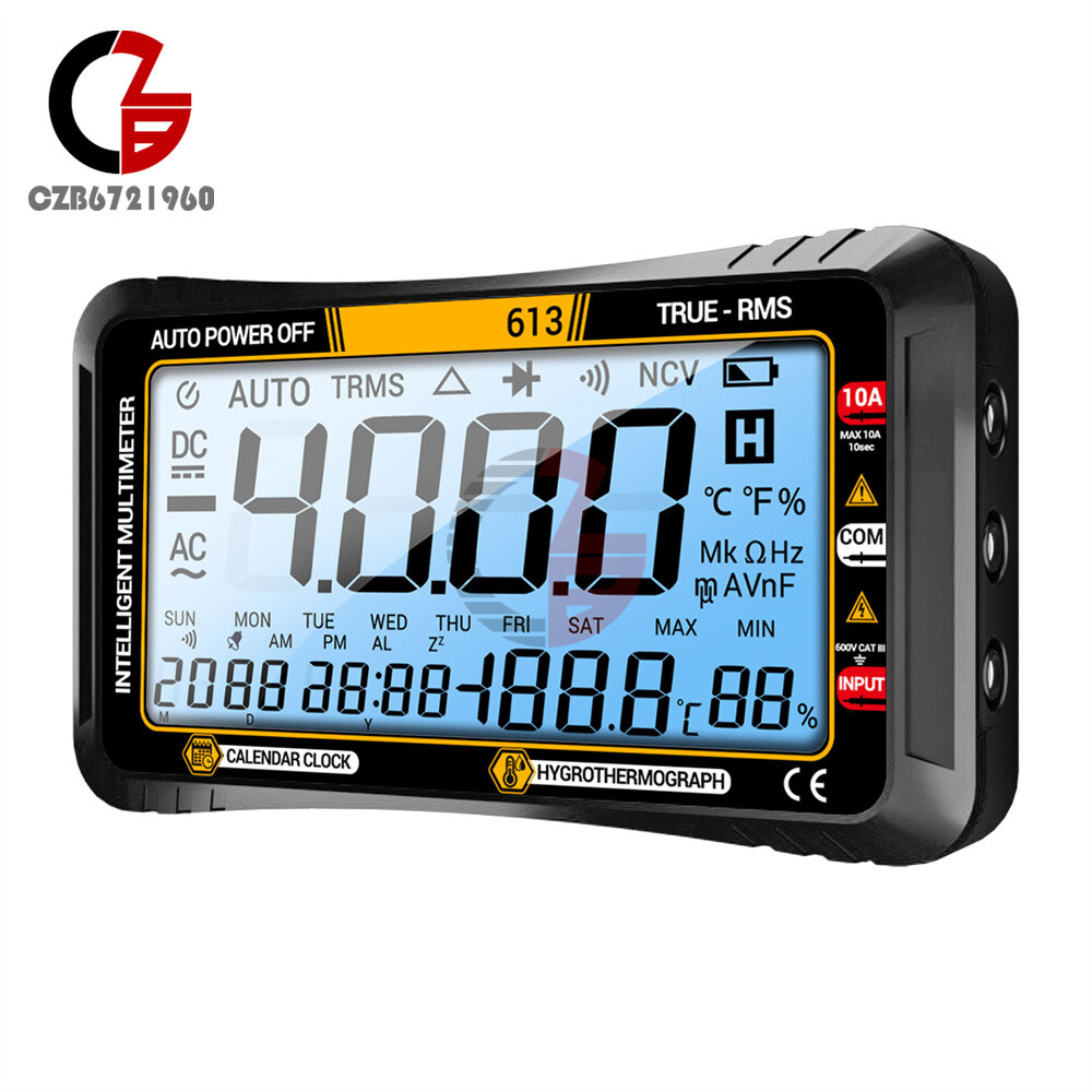 ANENG Digital Multimeter 3-in-1 Calendar/ Thermohygrometer /Multimeter AC/DC Hz