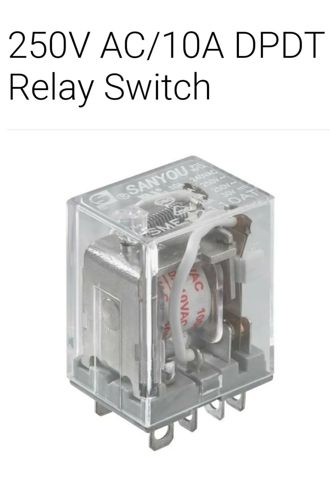 NEW! RadioShack DPDT 10A 125VAC Plug-In Relay 275-0044 2750044 *FREE SHIPPING*