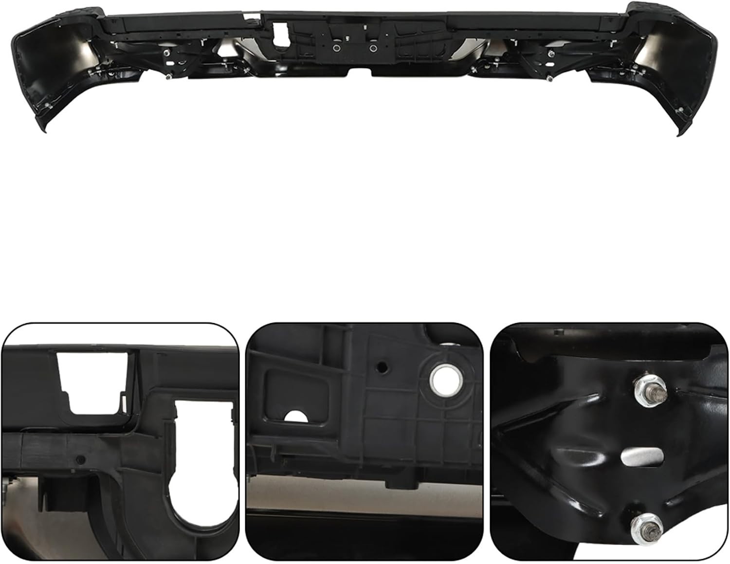 Chrome Rear Bumper for Ram 1500 2019-2022 CH1103147 w/ Park Assist Holes