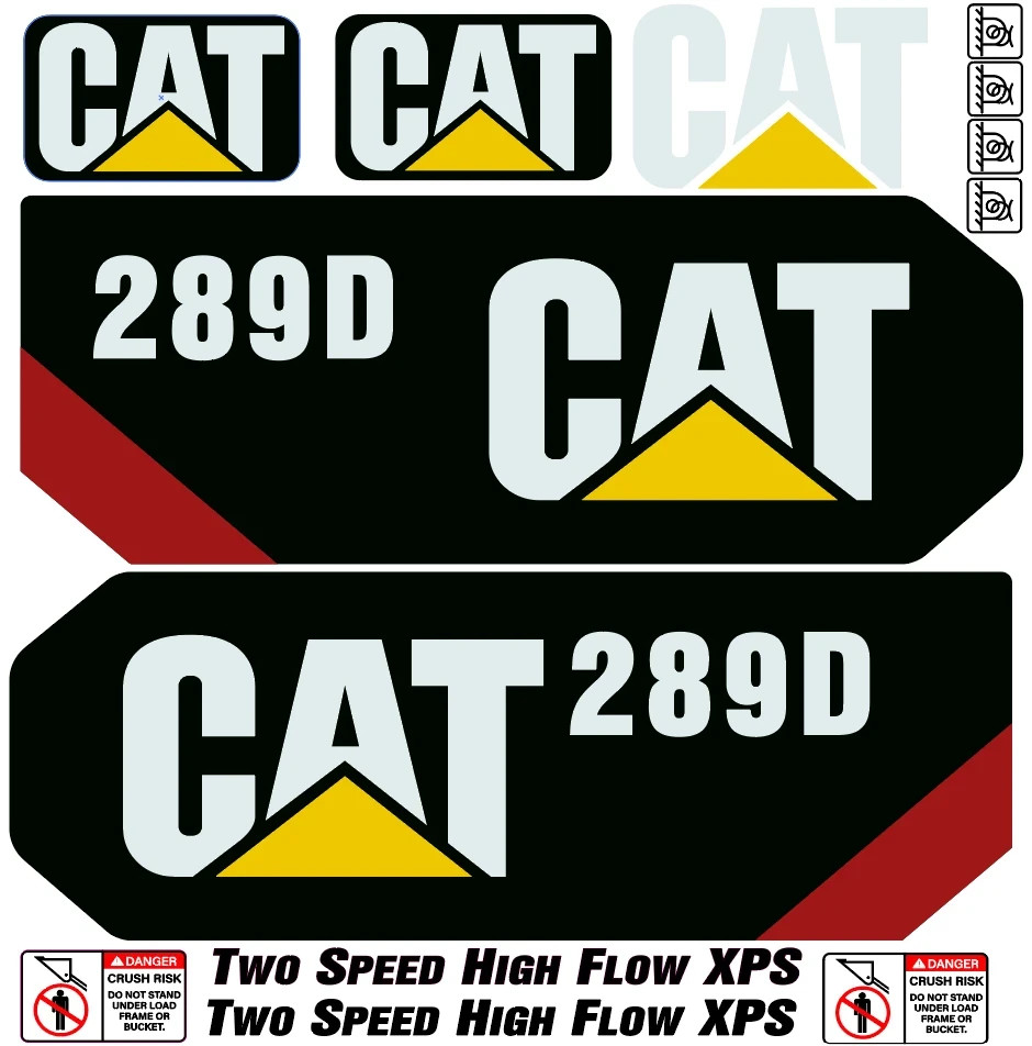Compatible with 289D Decal Kit Skid Steer Stickers – FREE SHIPPING – 3M VYNYL