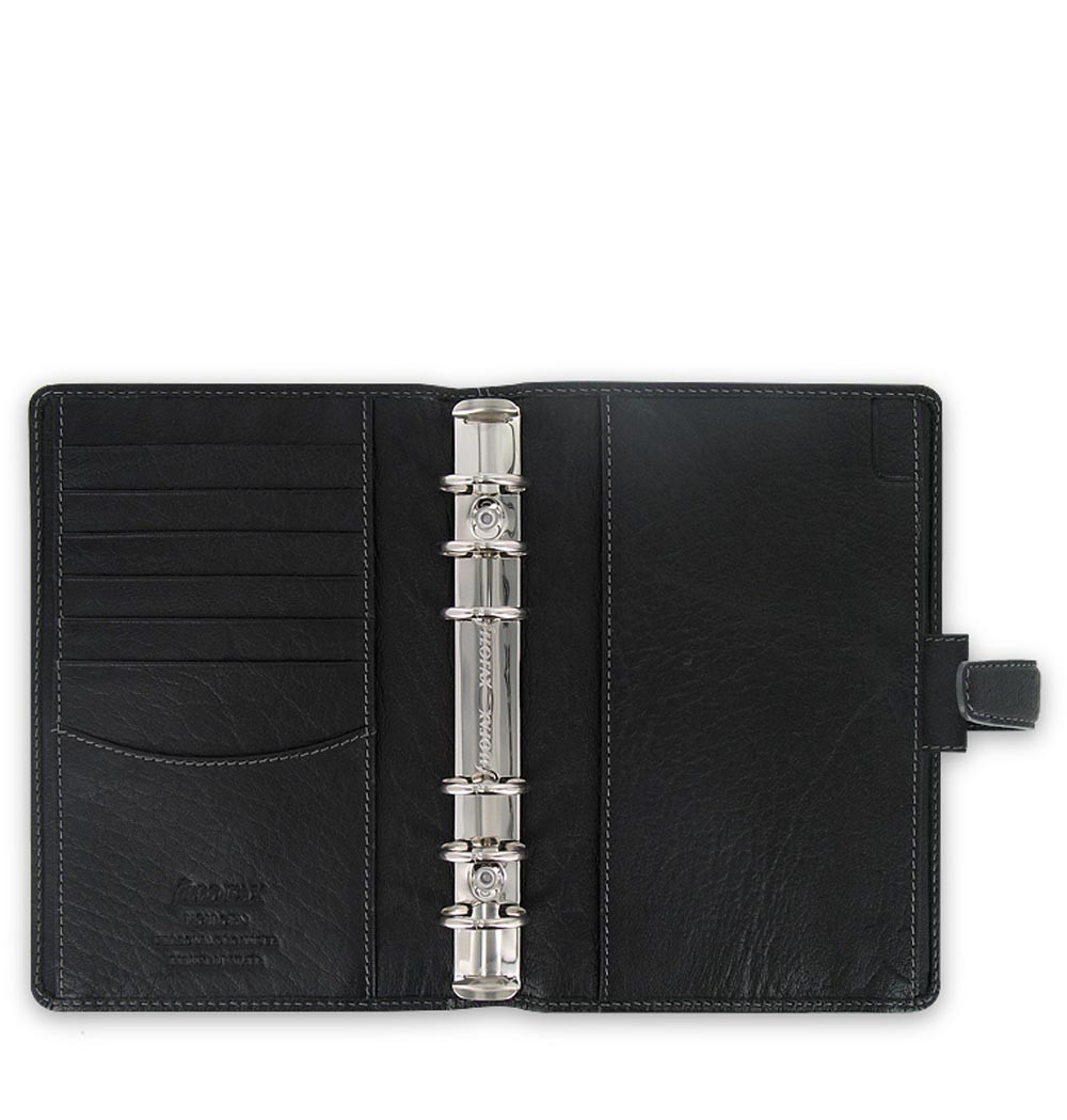 Filofax Personal Size Holborn Organiser Planner Diary Leather Black -025116 Gift