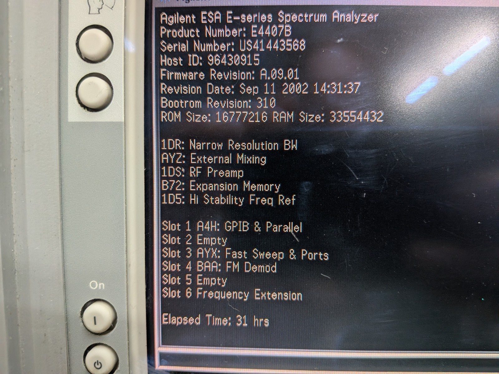 🔥 Agilent HP Keysight E4407B Spectrum Analyzer 26.9 GHz Loaded Opts!Cal+DATA!
