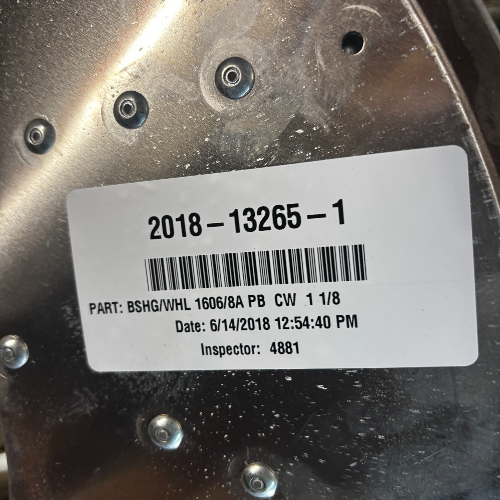 NEW YORK BLOWER BSHG/WHL 1606/8APB CW 1-1/8 PRESSURE BLOWER WHEEL 2018-13265-1🎯