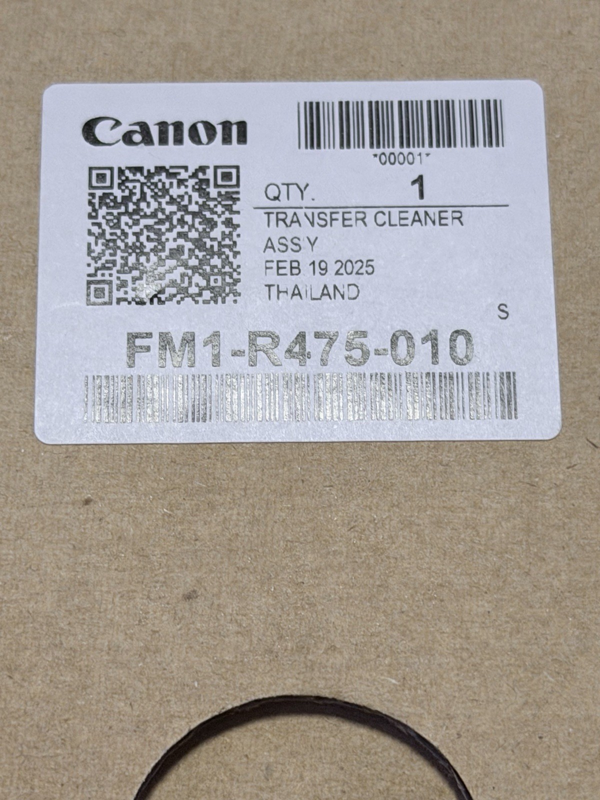 New Canon Transfer Cleaner Assembly FM FM1-R475 ￼