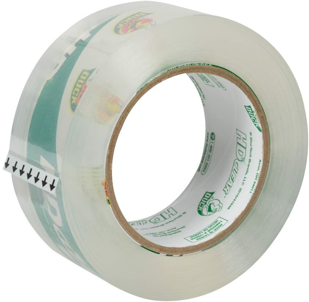 Duck HD Clear Packaging Tape – 1.88″ X 109.3 yds., Heavy Duty #241420