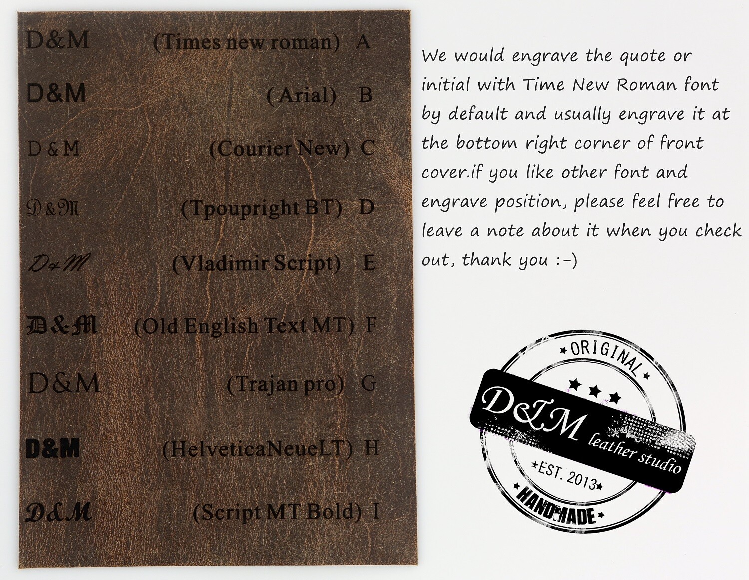 Personalized rustic leather 6 ring A6 journal diary cover with pen holder