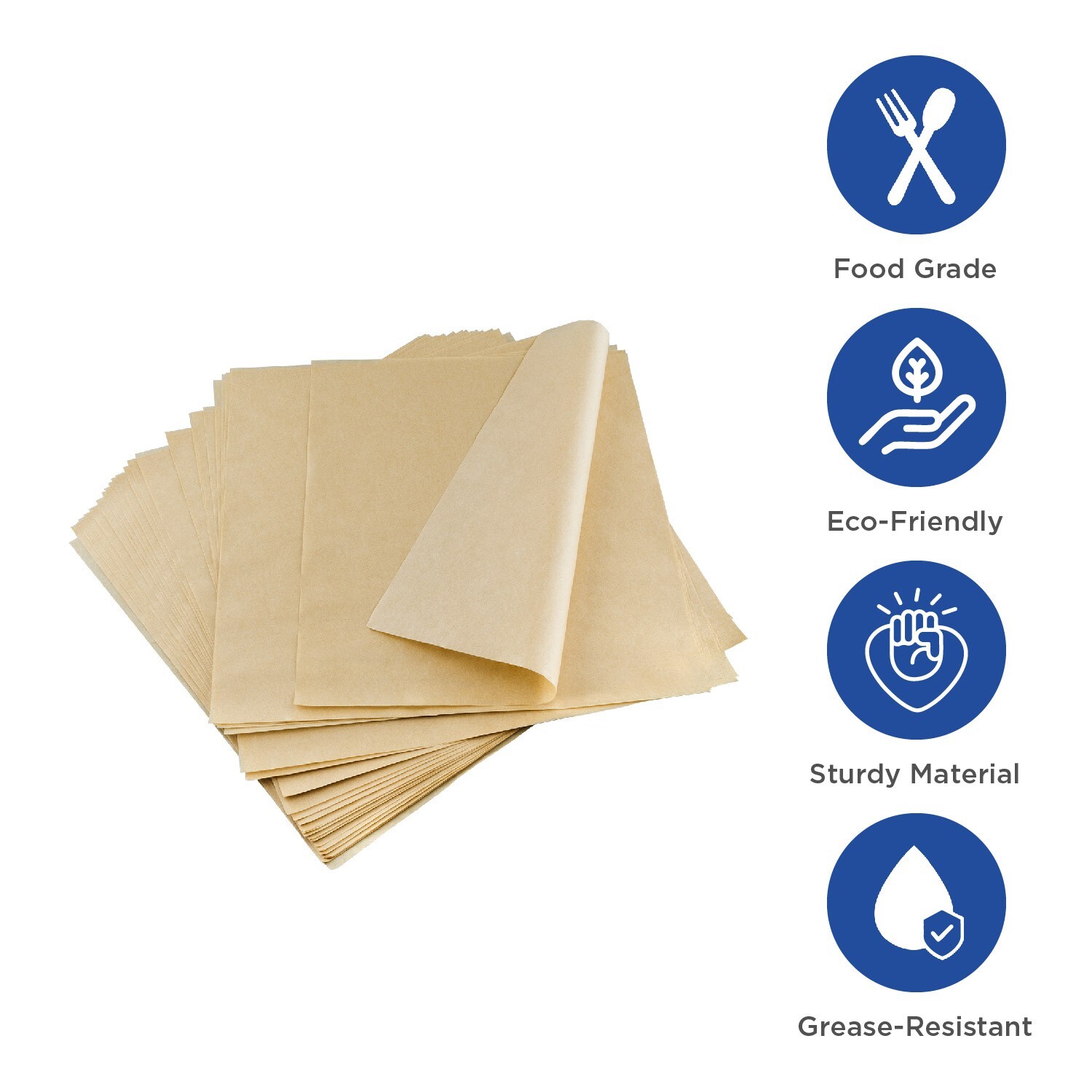 Karat 14″ x 14″ Deli Wrap / Paper Liner Sheets – Kraft – 4,000 pcs, FW-DPS420