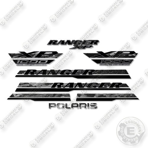 Polaris Ranger 1000XP Premium 2026 Decal Kit UTV -Custom Black Bark- Aftermarket