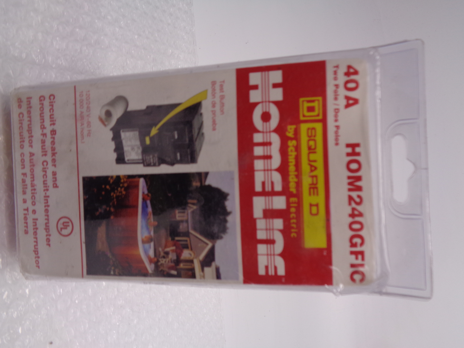 SQUARE D HOM240GFIC BREAKER 2POLE 40AMP NSMP