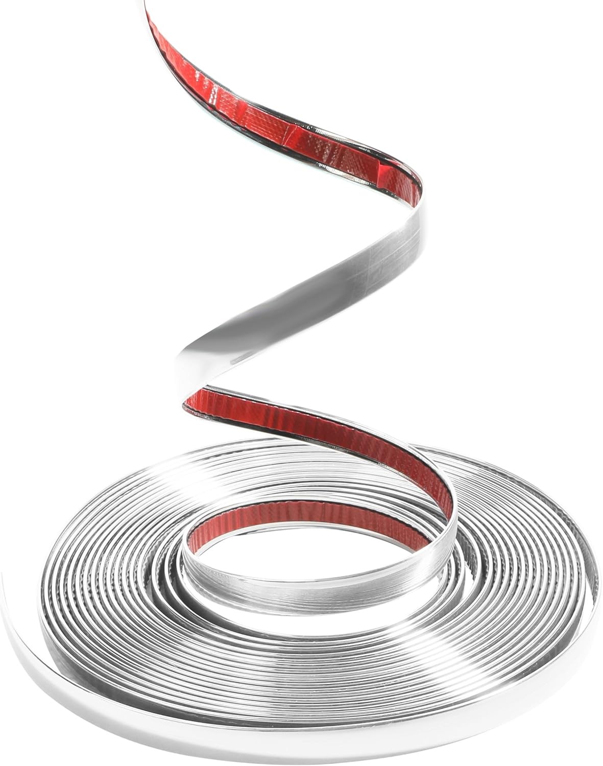 25Ft Silver Chrome Trim Strip, 1/2 Inch Width for Vehicles