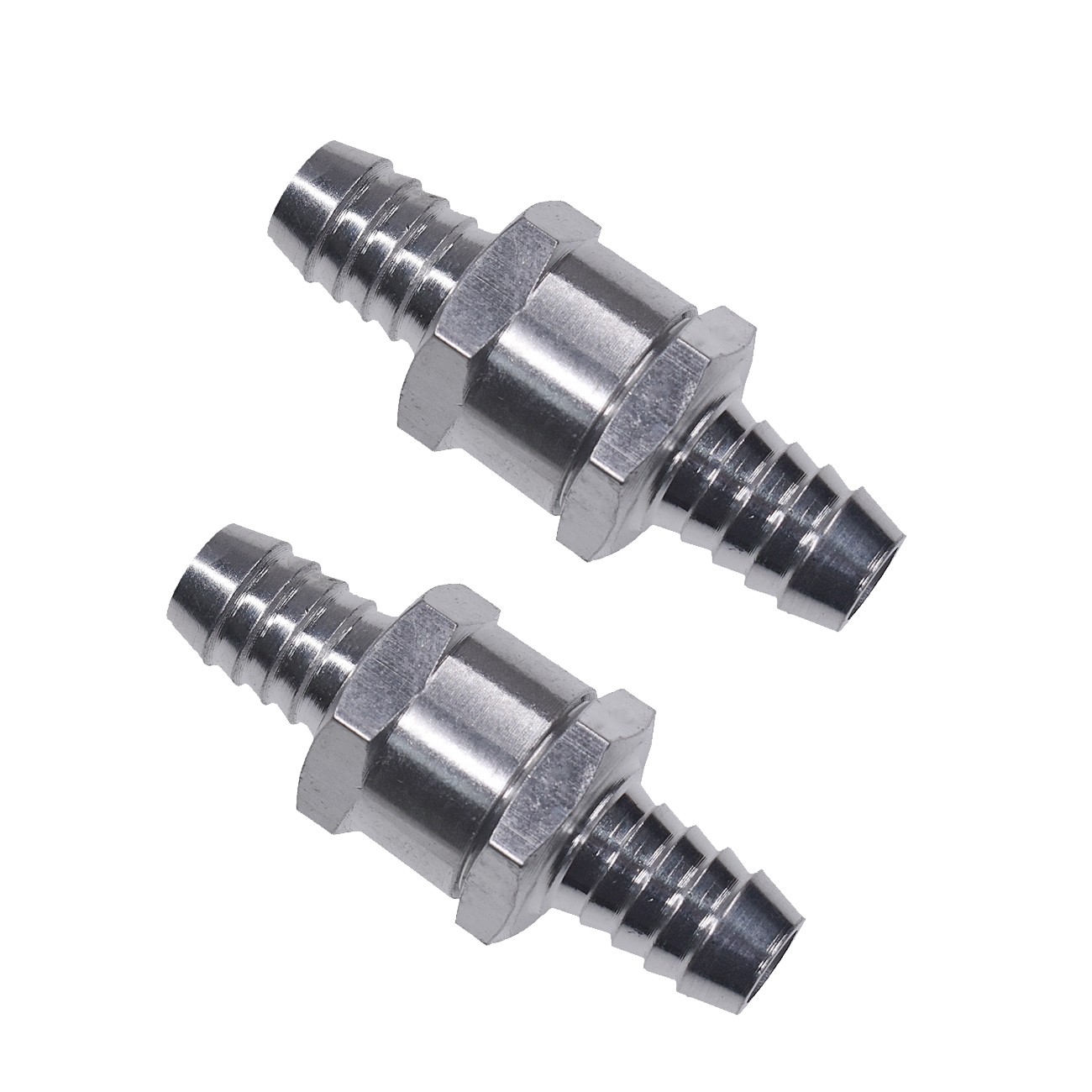 2 Pack 3/8″ 10mm Fuel Line Inline Check Valve Fuel Diesel Gas One Way Non Return