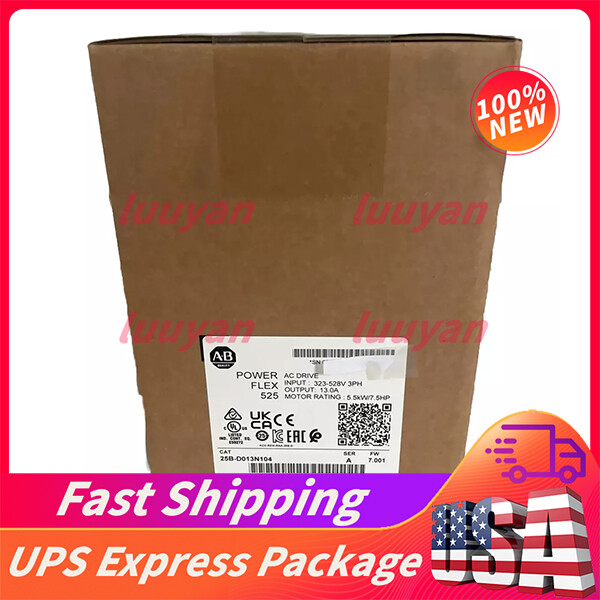 NEW Original AB 25B-D013N104 PowerFlex 525 5.5kW 7.5Hp AC Drive 25B D013N104