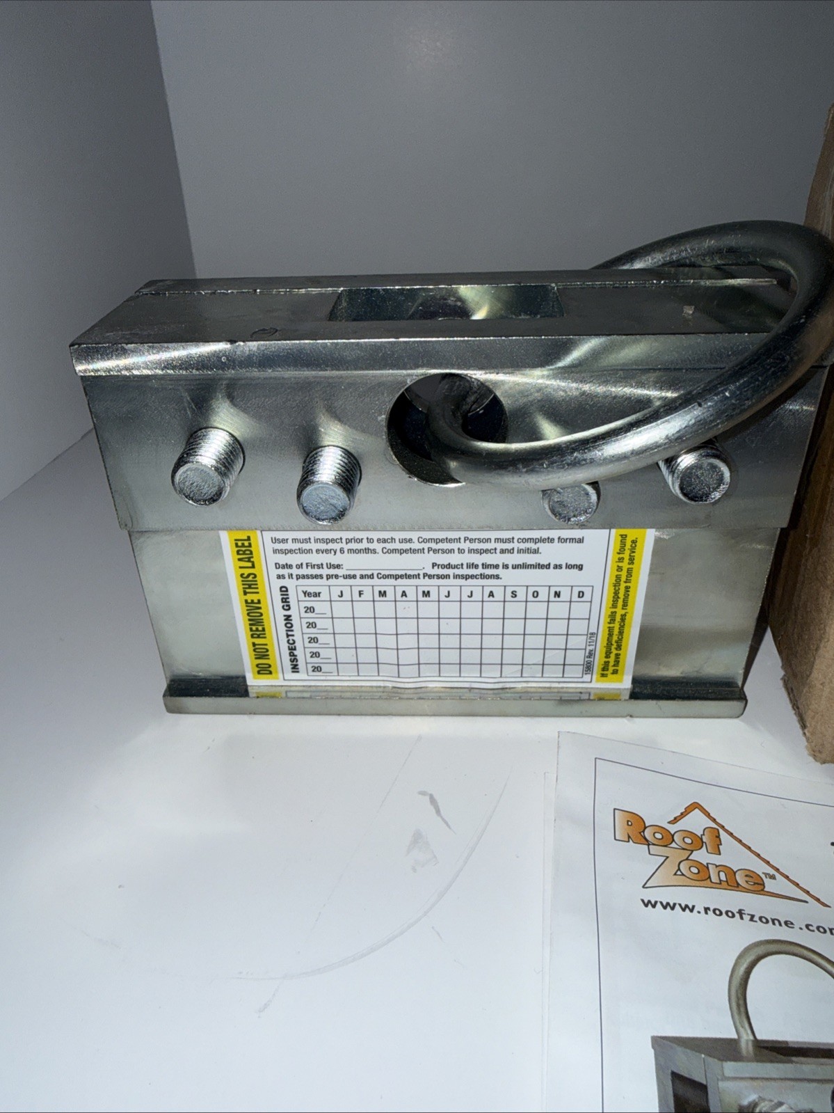 Roof Zone 2-Way Standing Seam Roof Anchor Clamp Tie Down 13864, 5000 lb Capacity