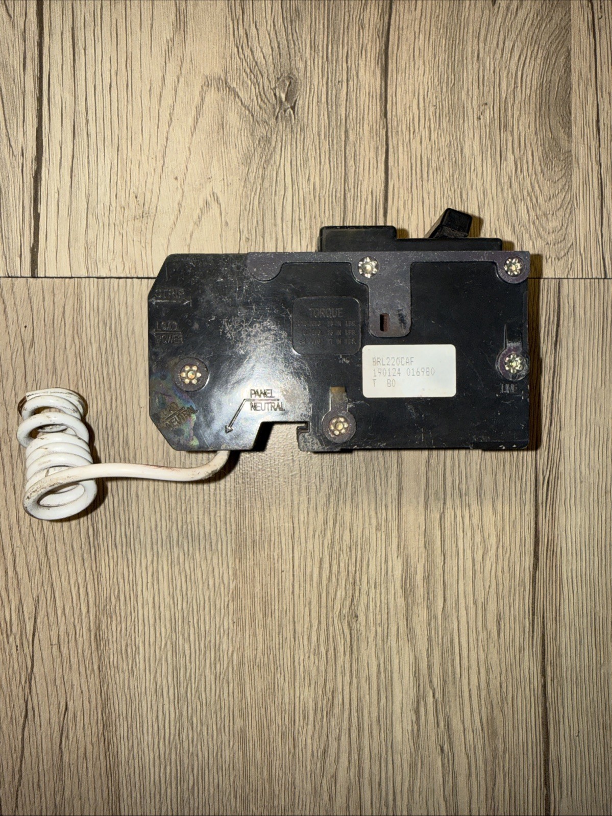 Eaton BRL220CAF Plug-In Mount Type BR Combination Arc Fault Circuit Breaker