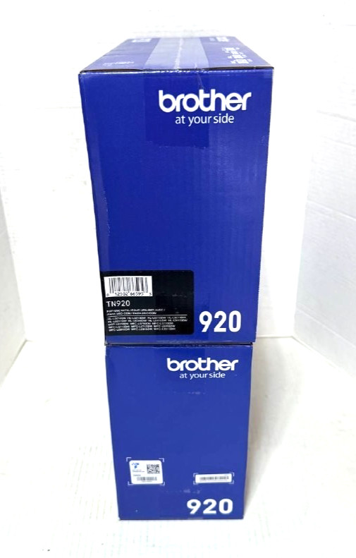 Lot of 2 Brother TN920 Black Toner Cartridge
