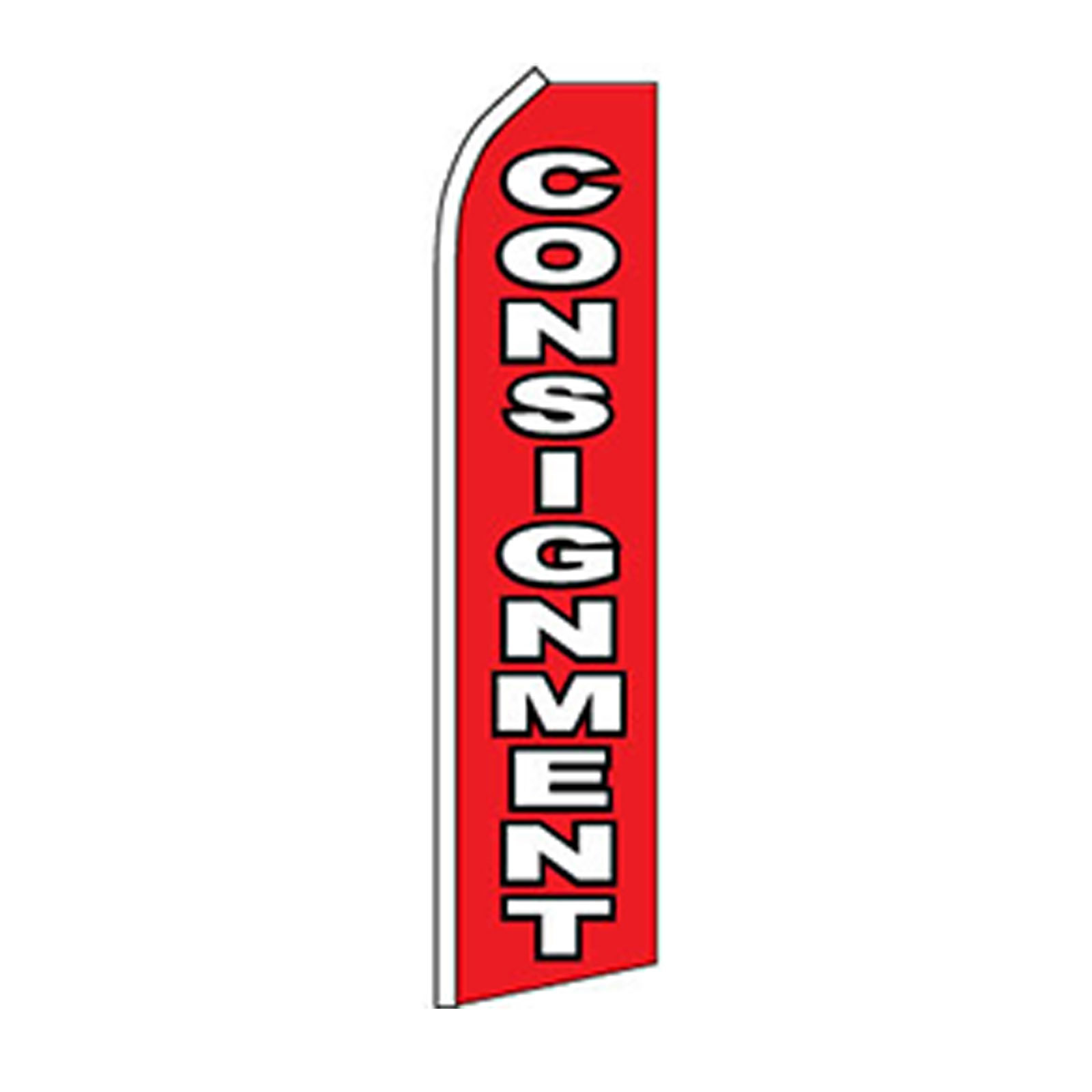 Consignment Flag Flutter Feather Banner Swooper